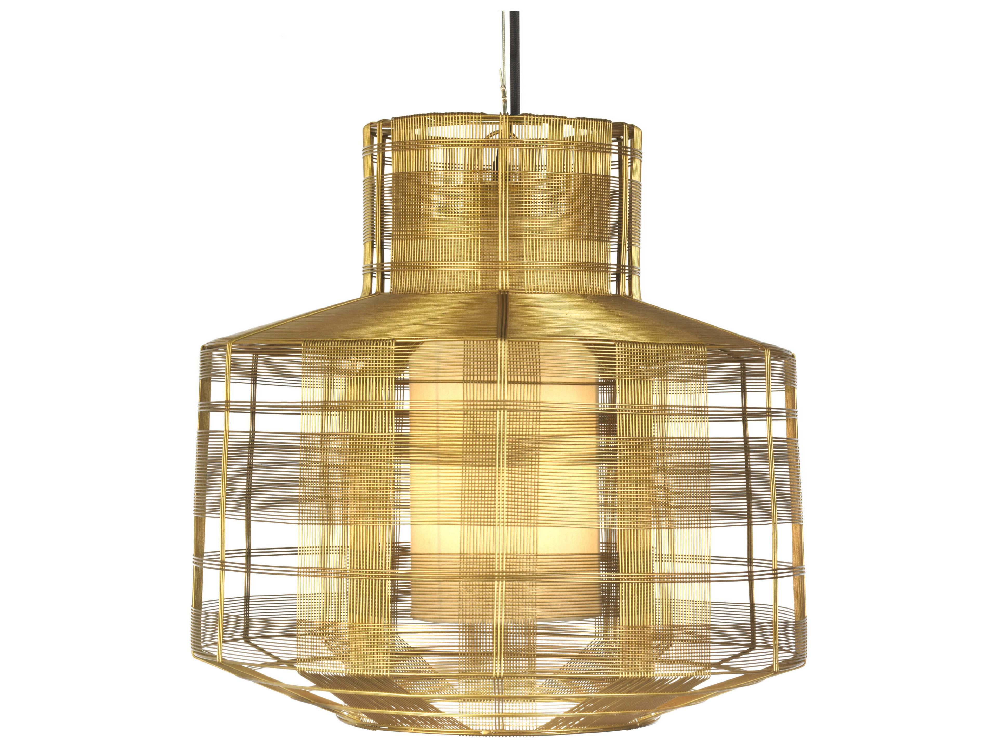 Oggetti Schema 1-Light Gold Pendant