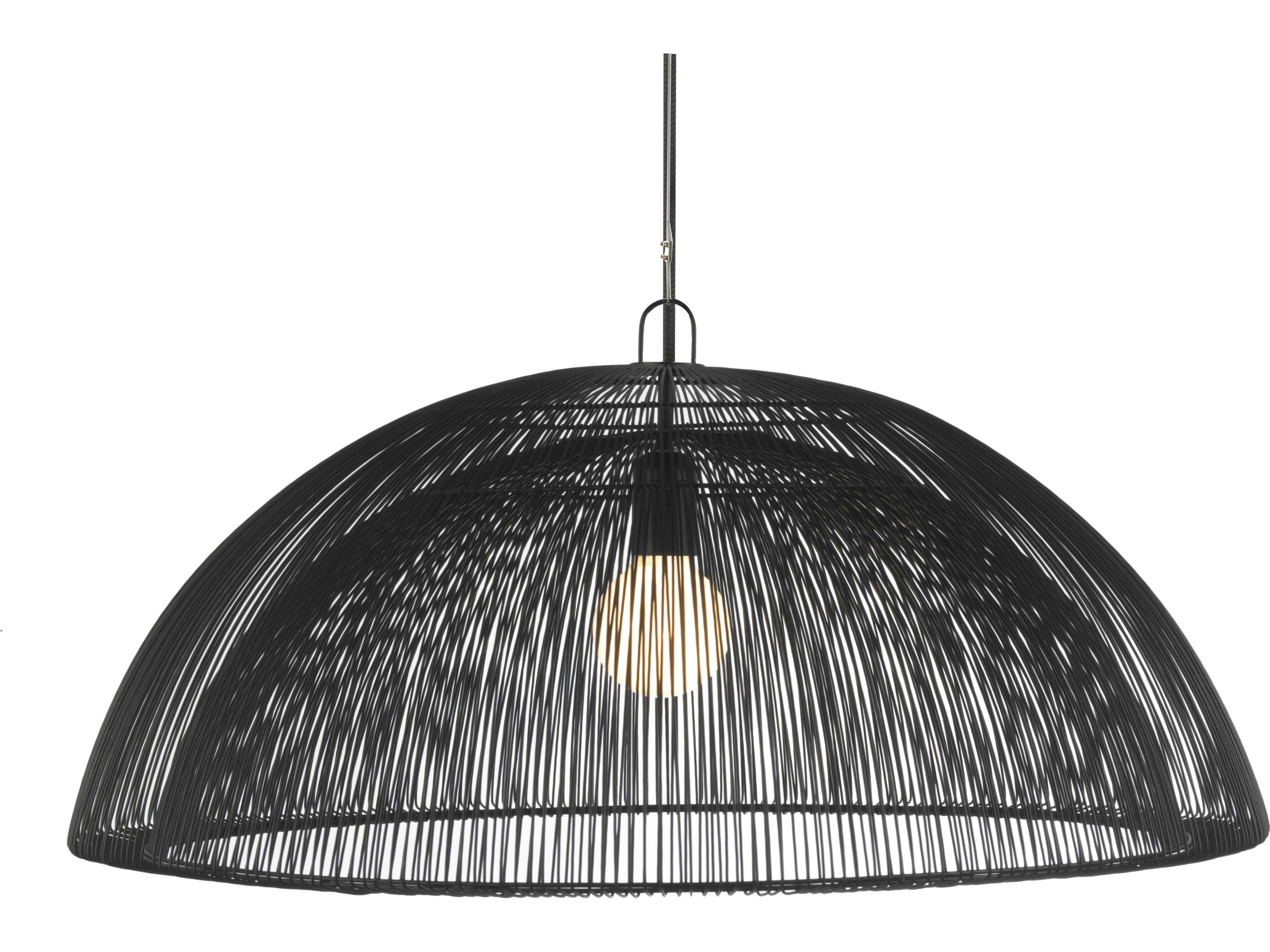 Oggetti Schema 1-Light Black Dome Pendant