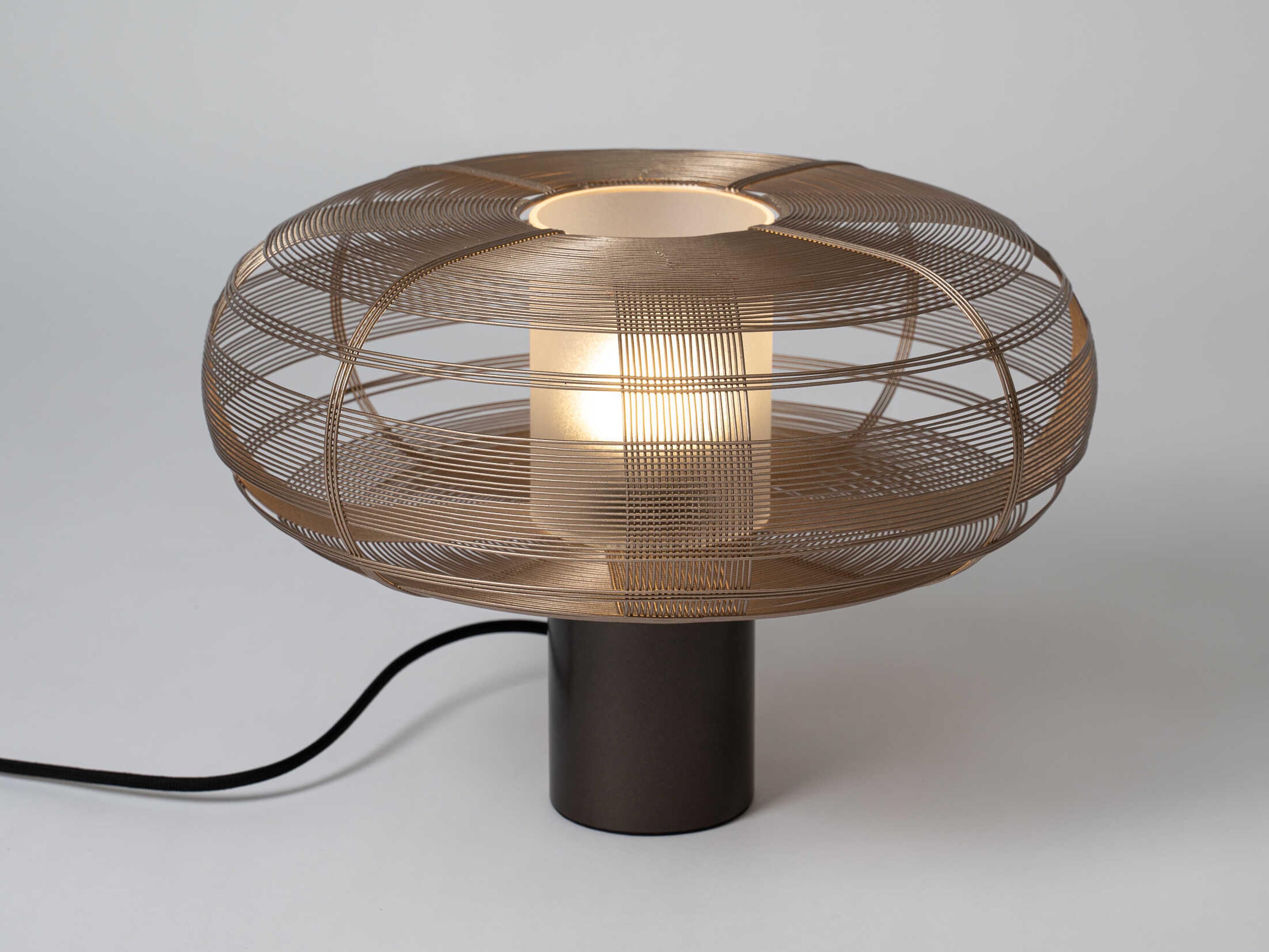 Oggetti Schema Tubby Taupe Brown Table Lamp