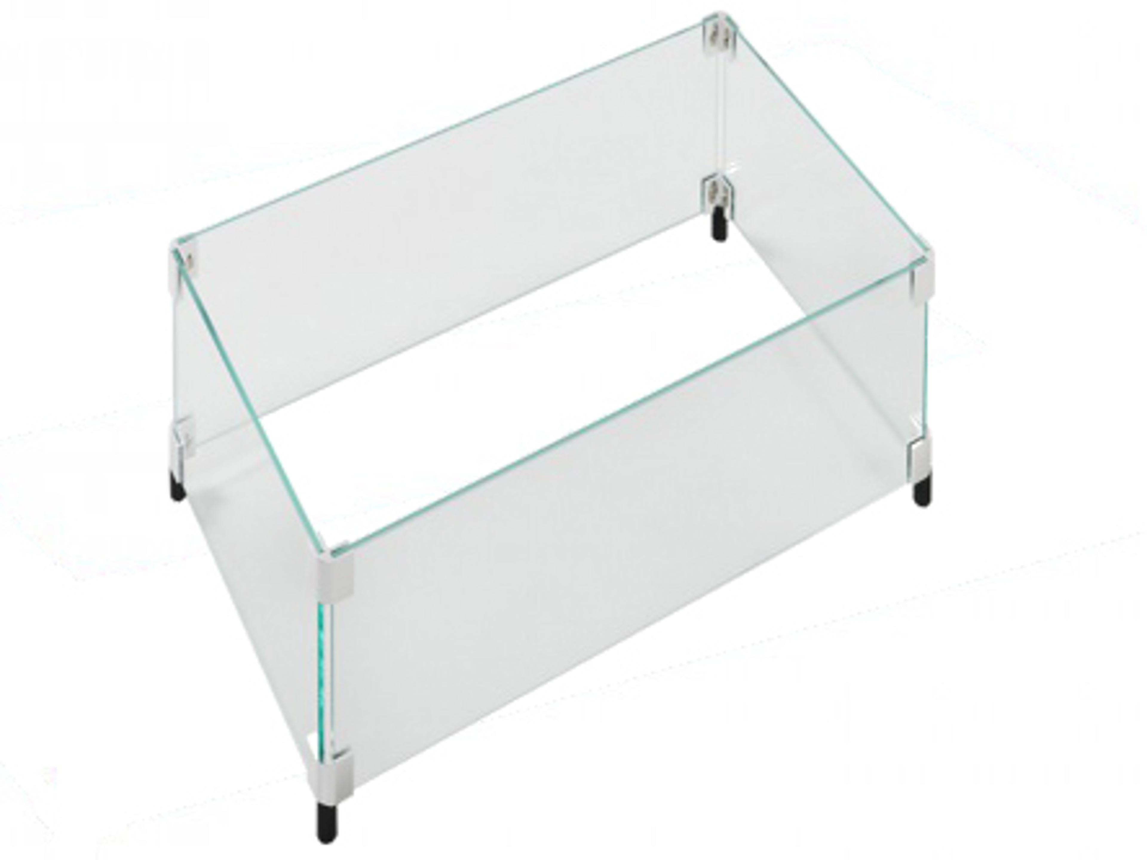 Outdoor Greatroom Glass 16'' Square Wind Guard