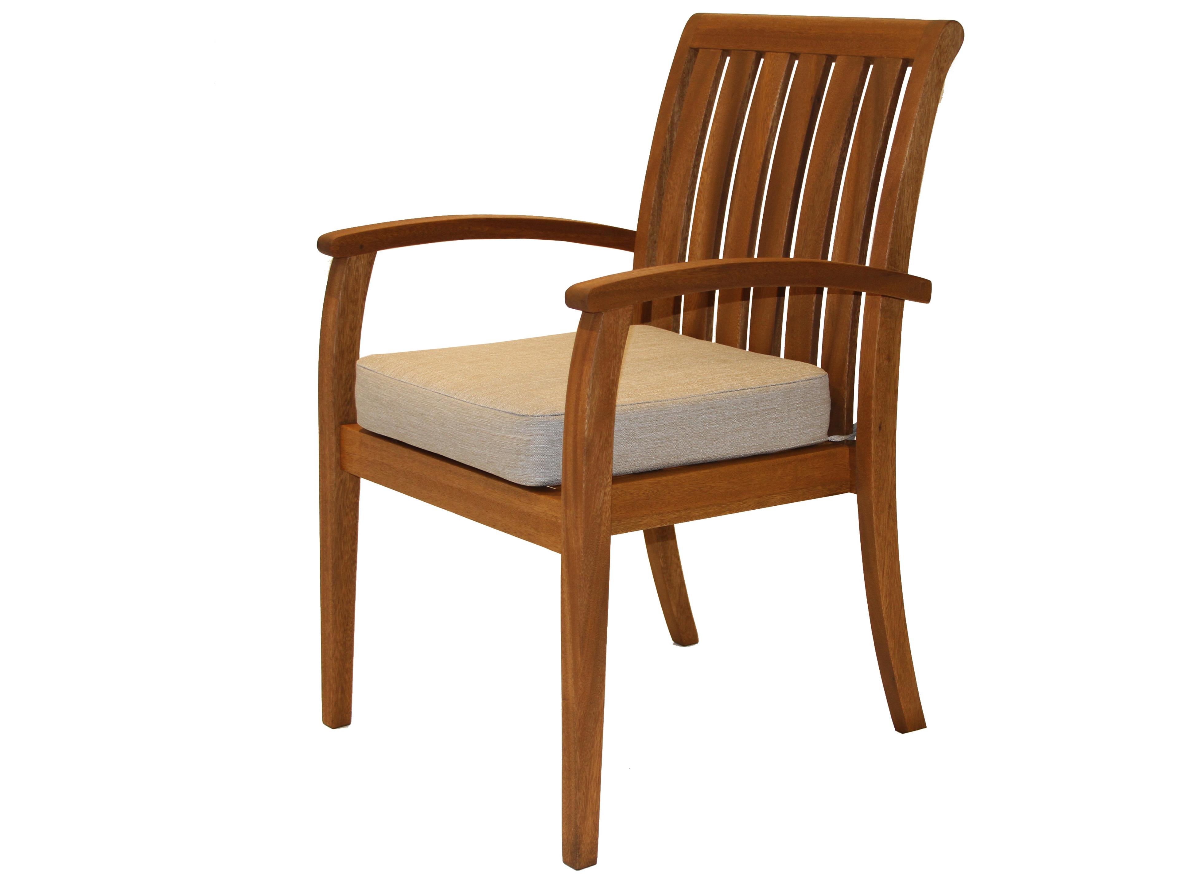 Outdoor Interiors Eucalyptus Deluxe Stacking Armchair (Price Includes Four)