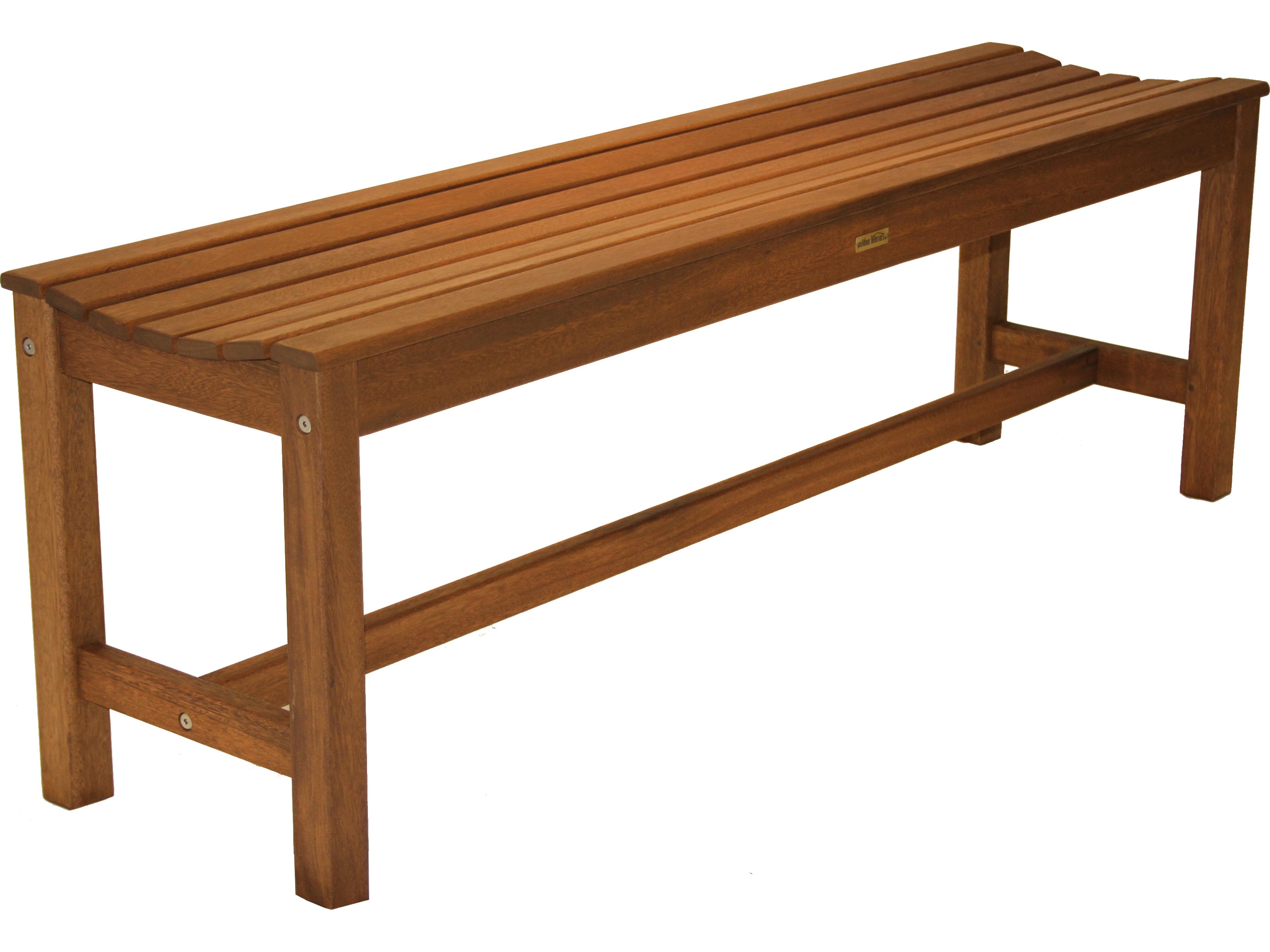 Outdoor Interiors Eucalyptus 3-Seater Backless Bench