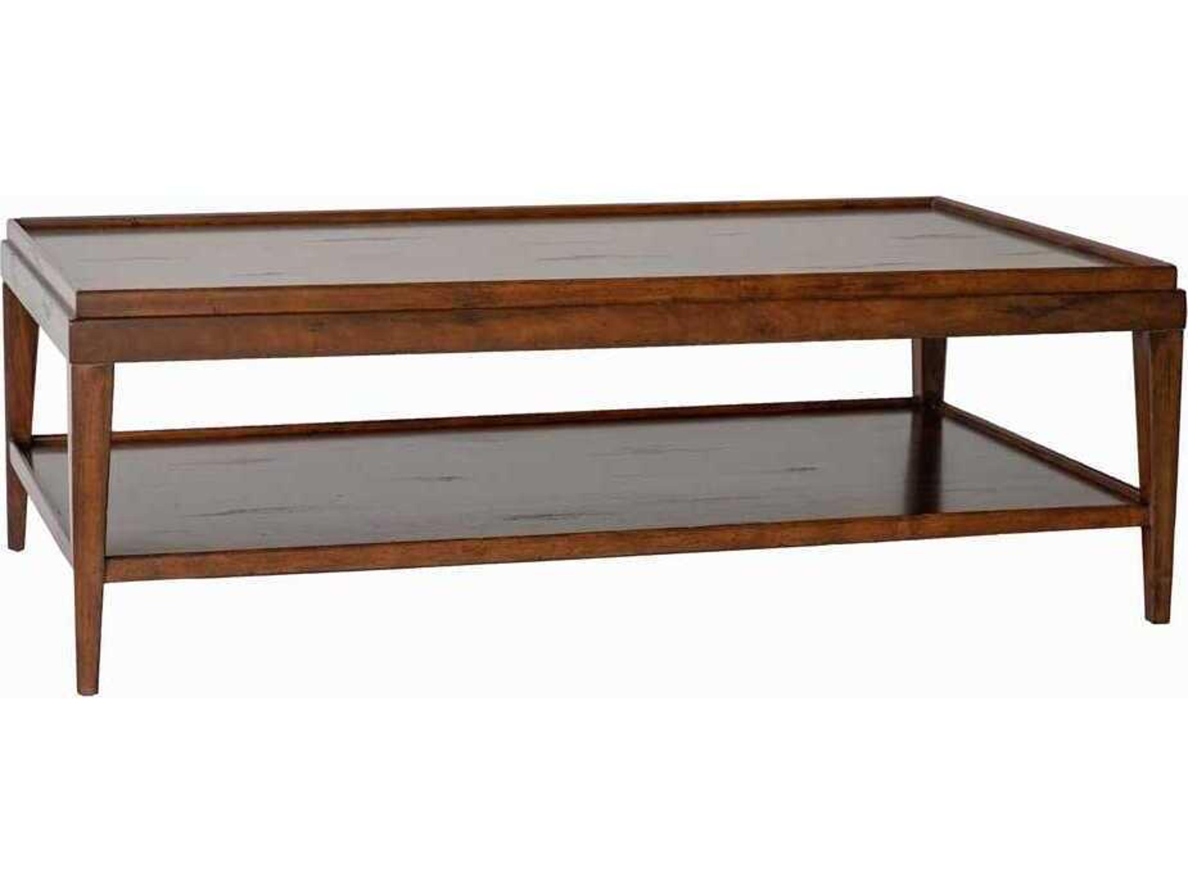 Oliver Home Liz Rectangular Wood Country Coffee Table