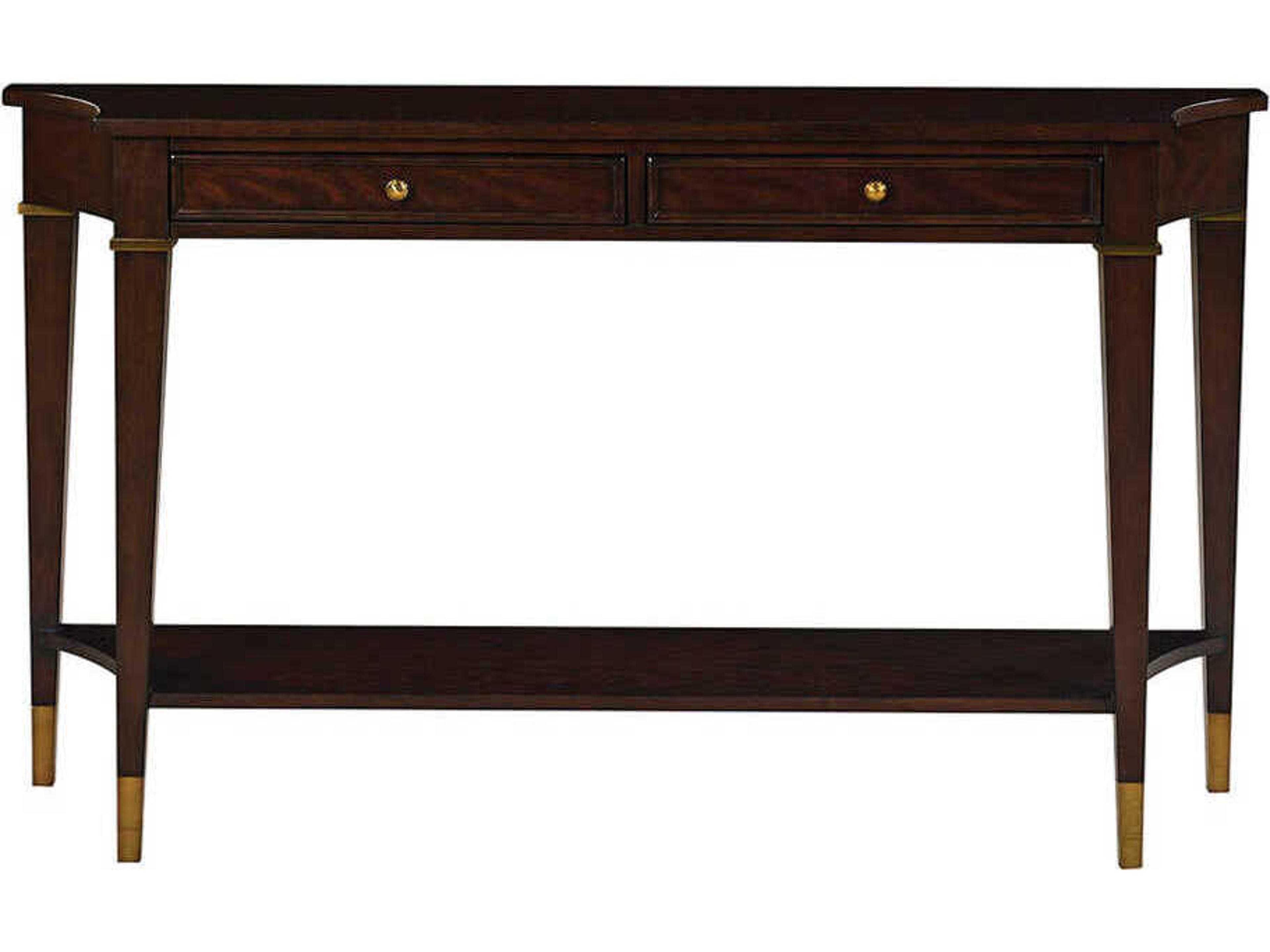 Oliver Home Salem Demilune Wood Syrup Console Table