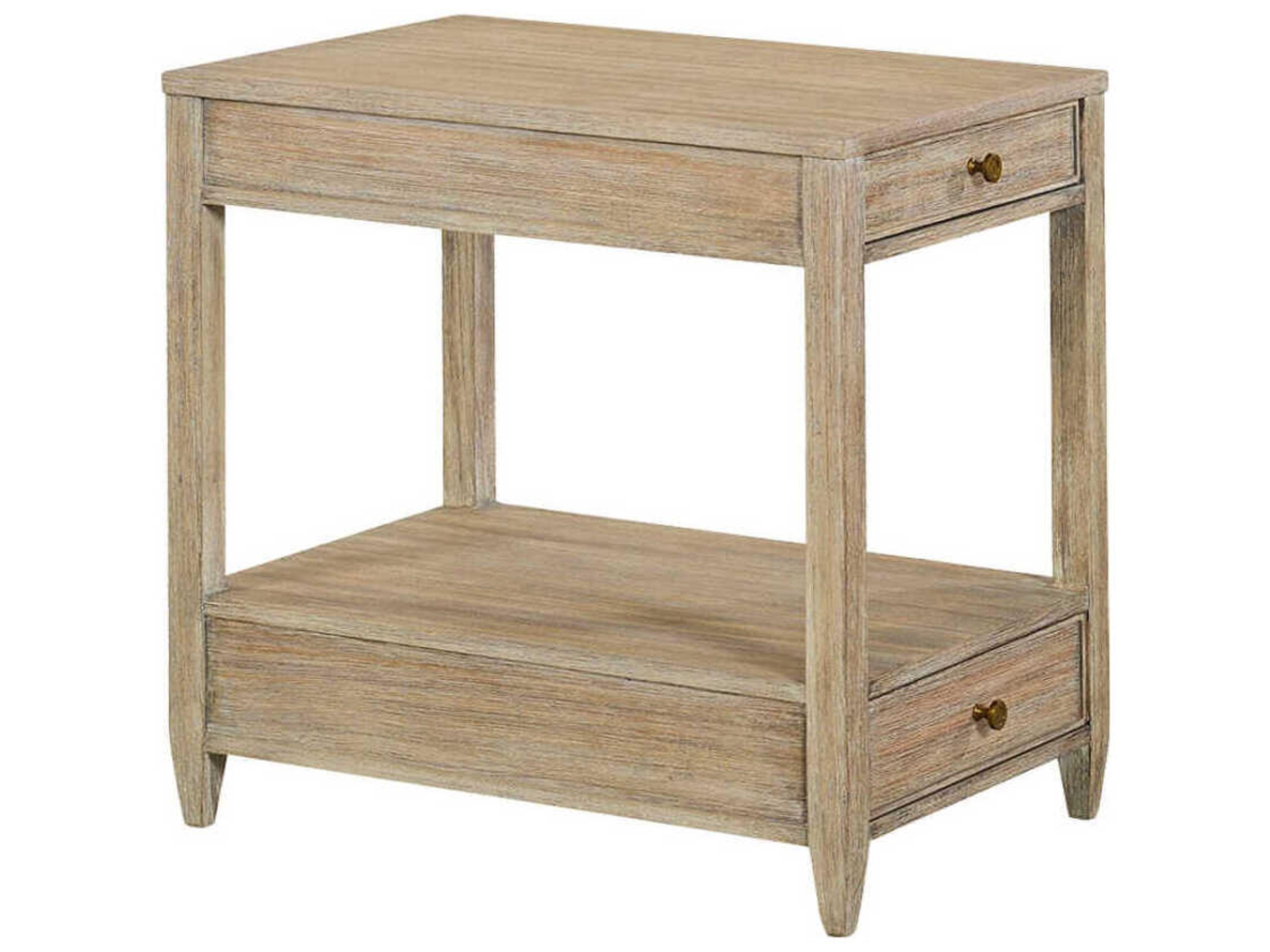 Oliver Home Westone Rectangular Wood Weathered End Table