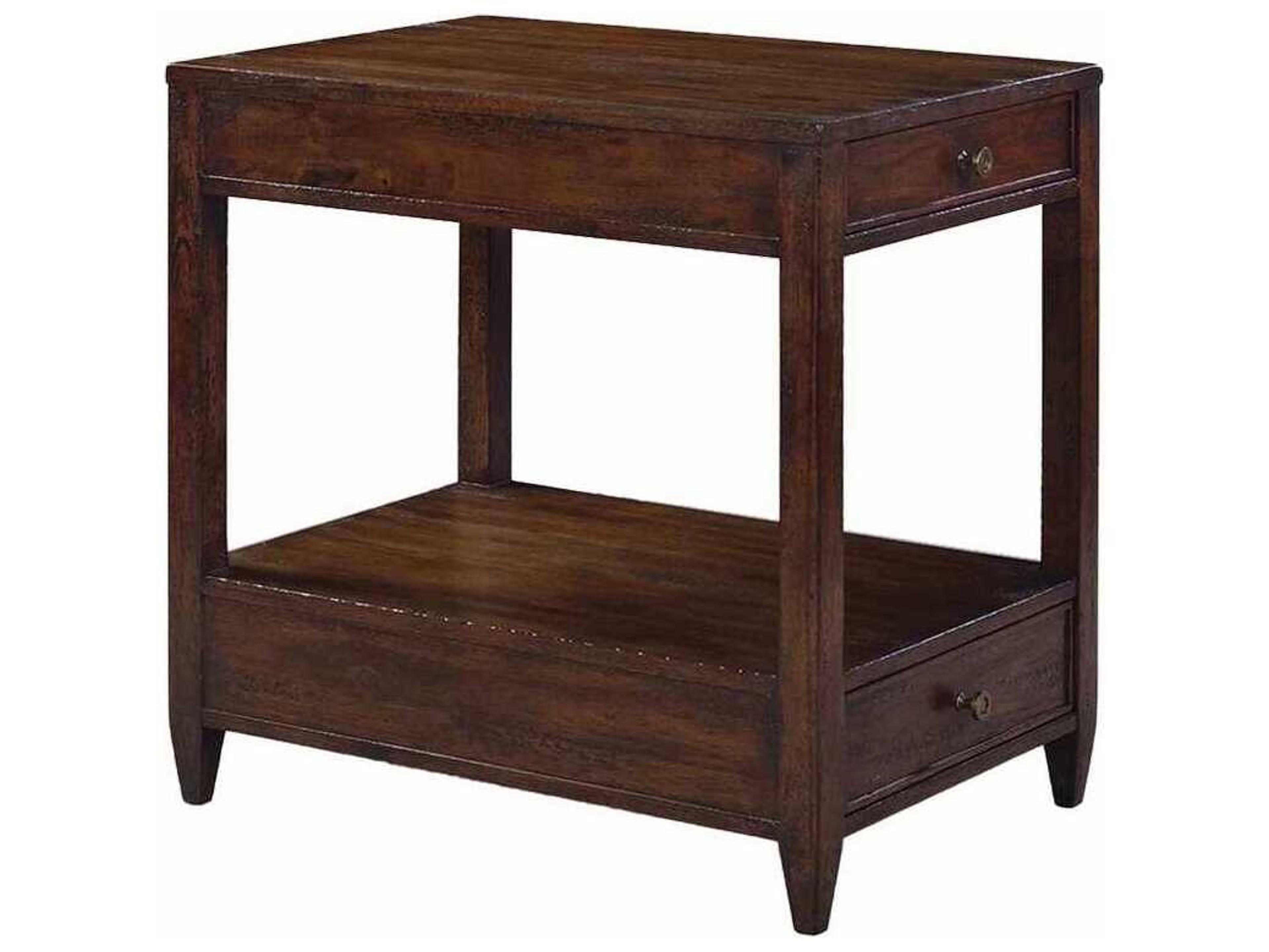 Oliver Home Weston Rectangular Wood Country End Table