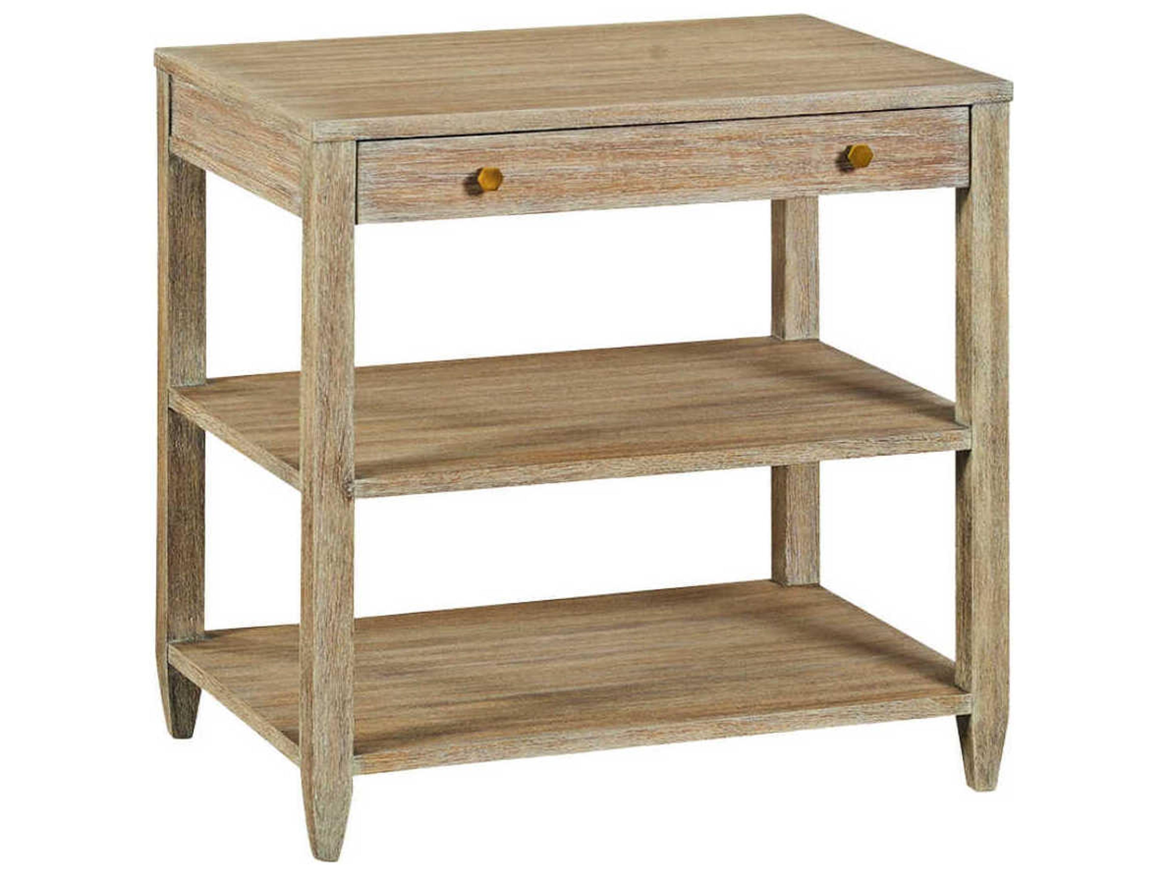 Oliver Home Wallace Rectangular Wood Weathered End Table