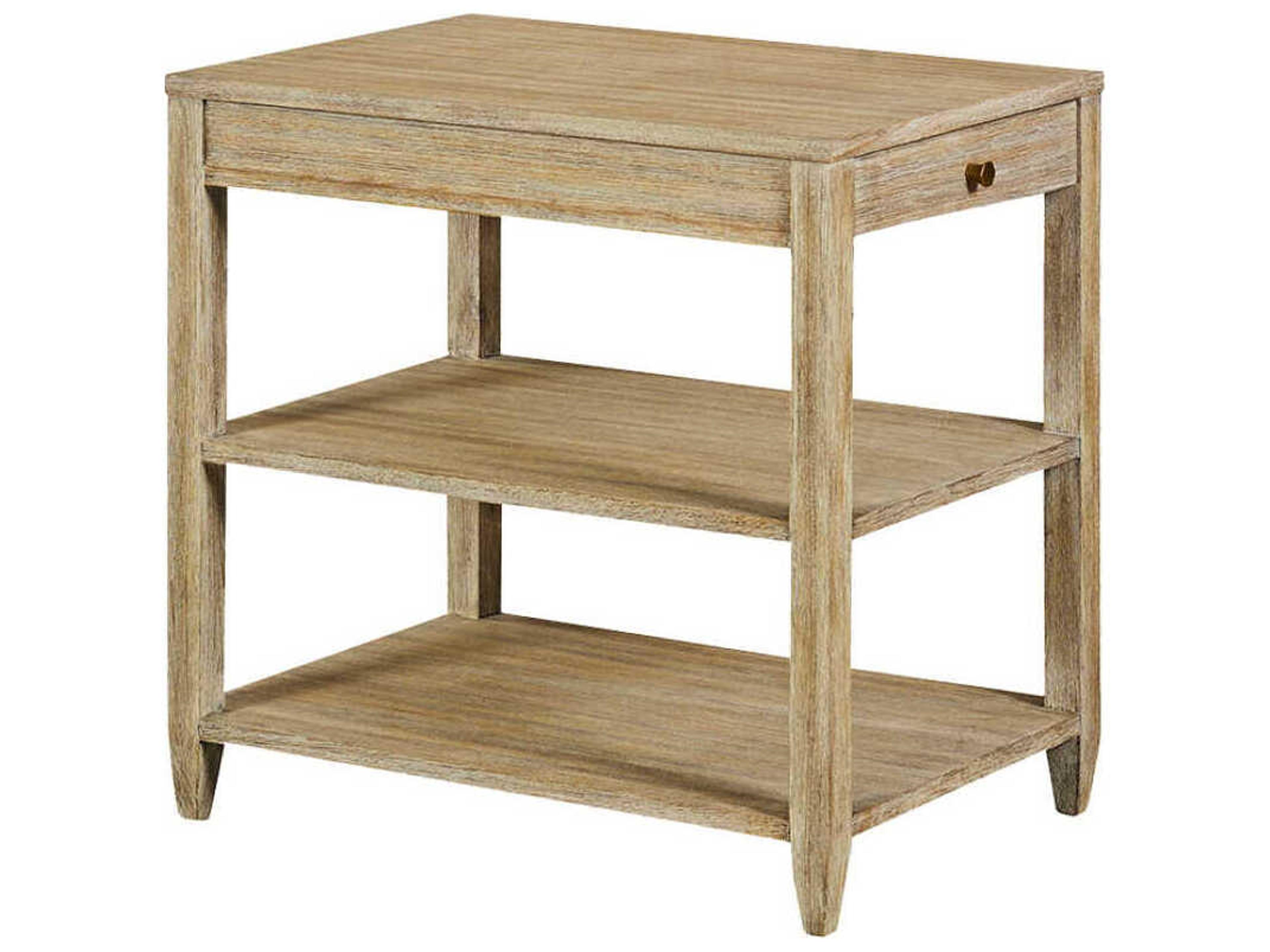 Oliver Home Wallace Rectangular Wood Weathered End Table