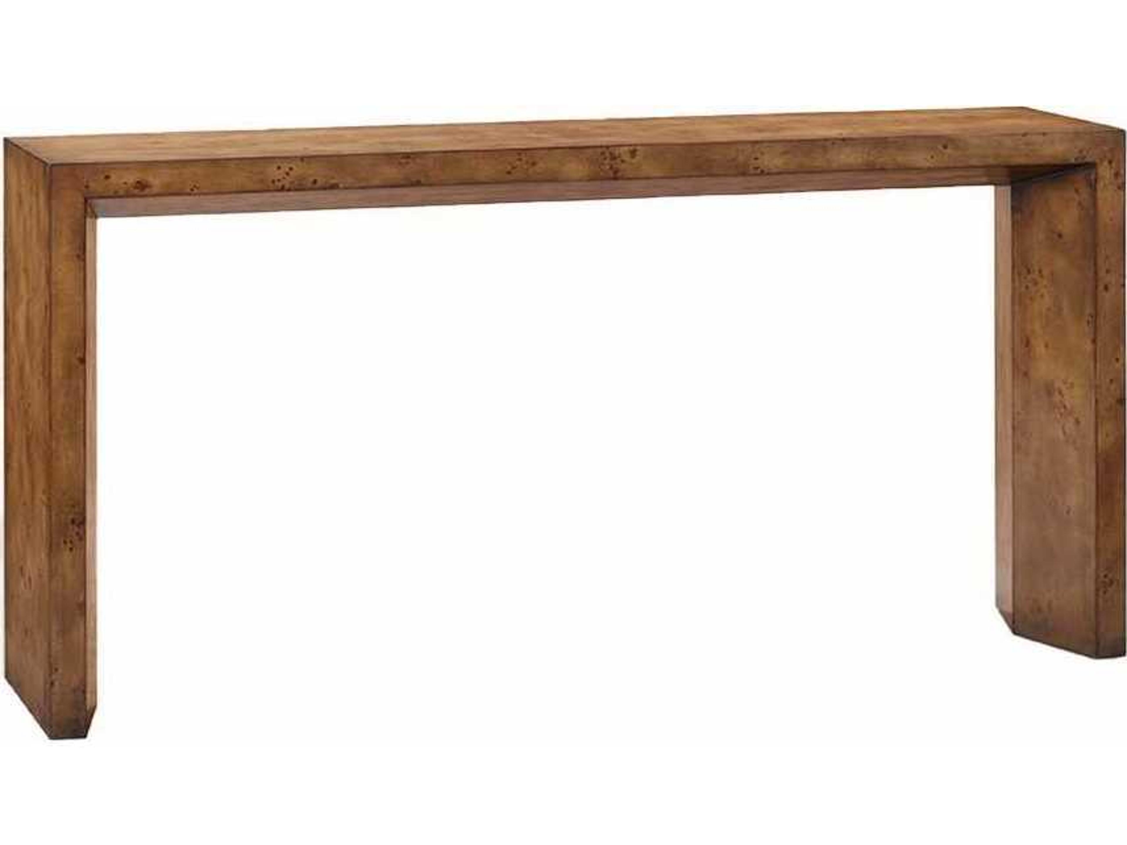 Oliver Home Ashton Rectangular Wood Rustic Burl Console Table