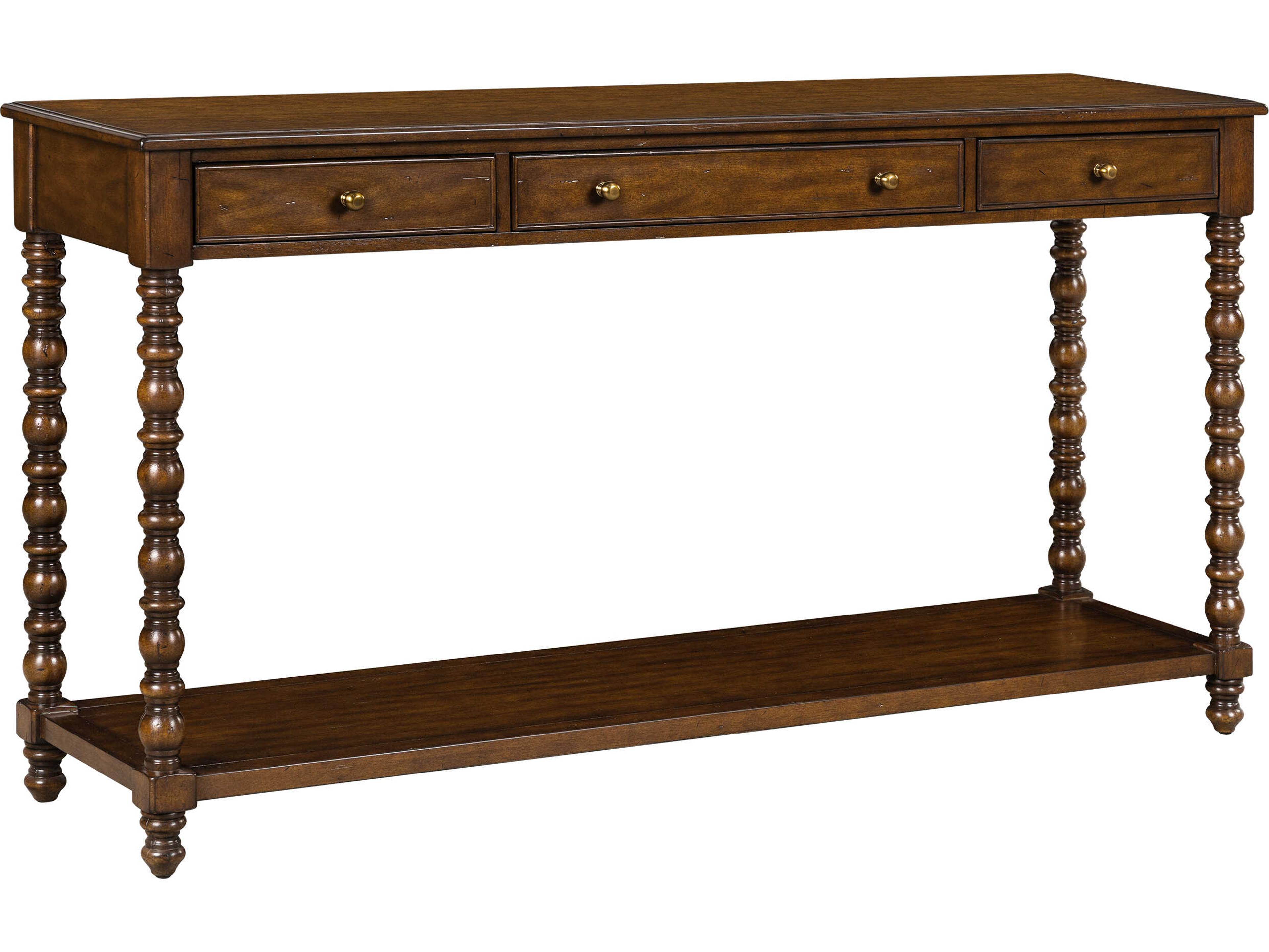Oliver Home Mesa Rectangular Wood Country Console Table