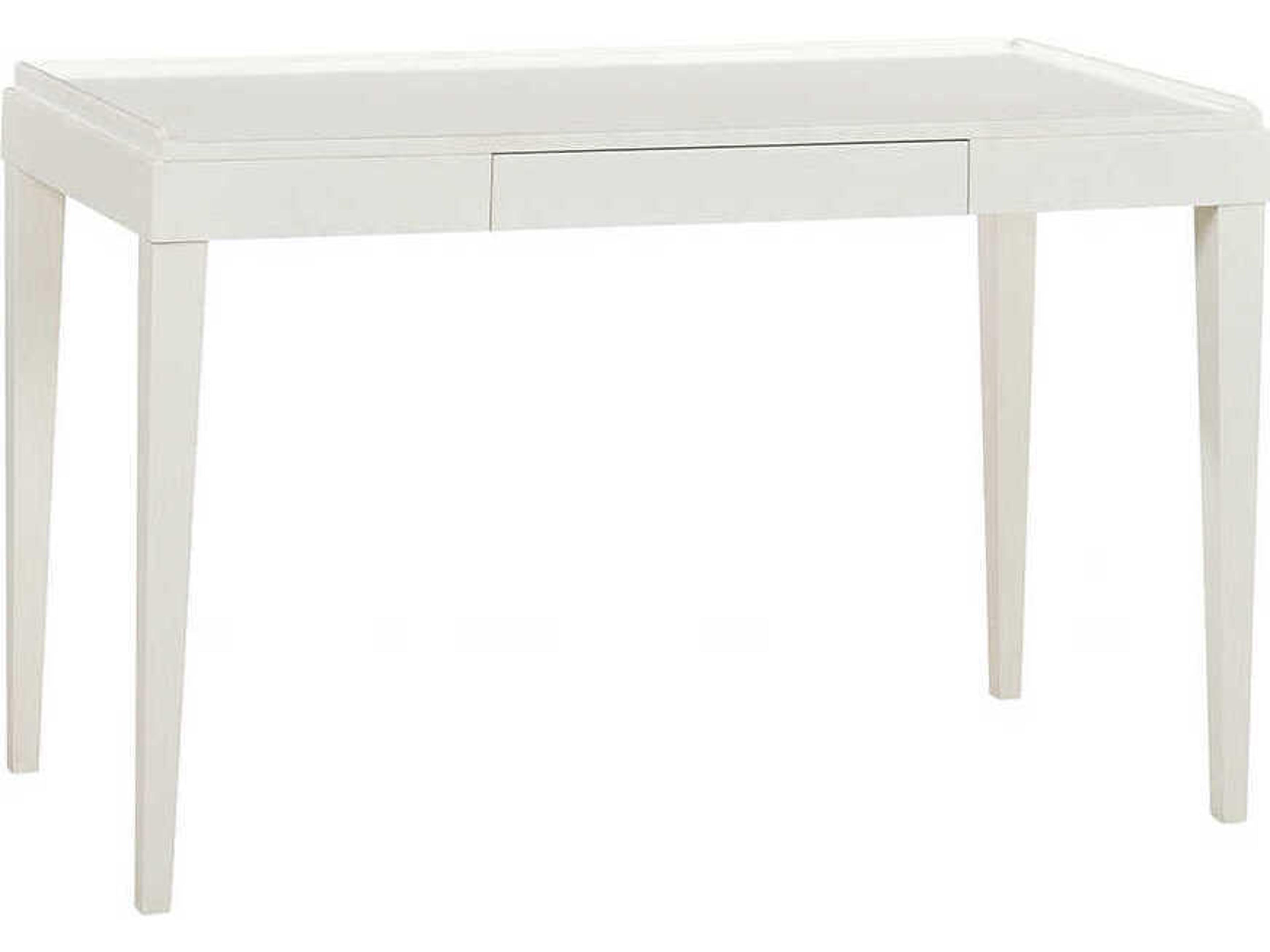 Oliver Home Liz Drift White Acacia Wood Writing Desk