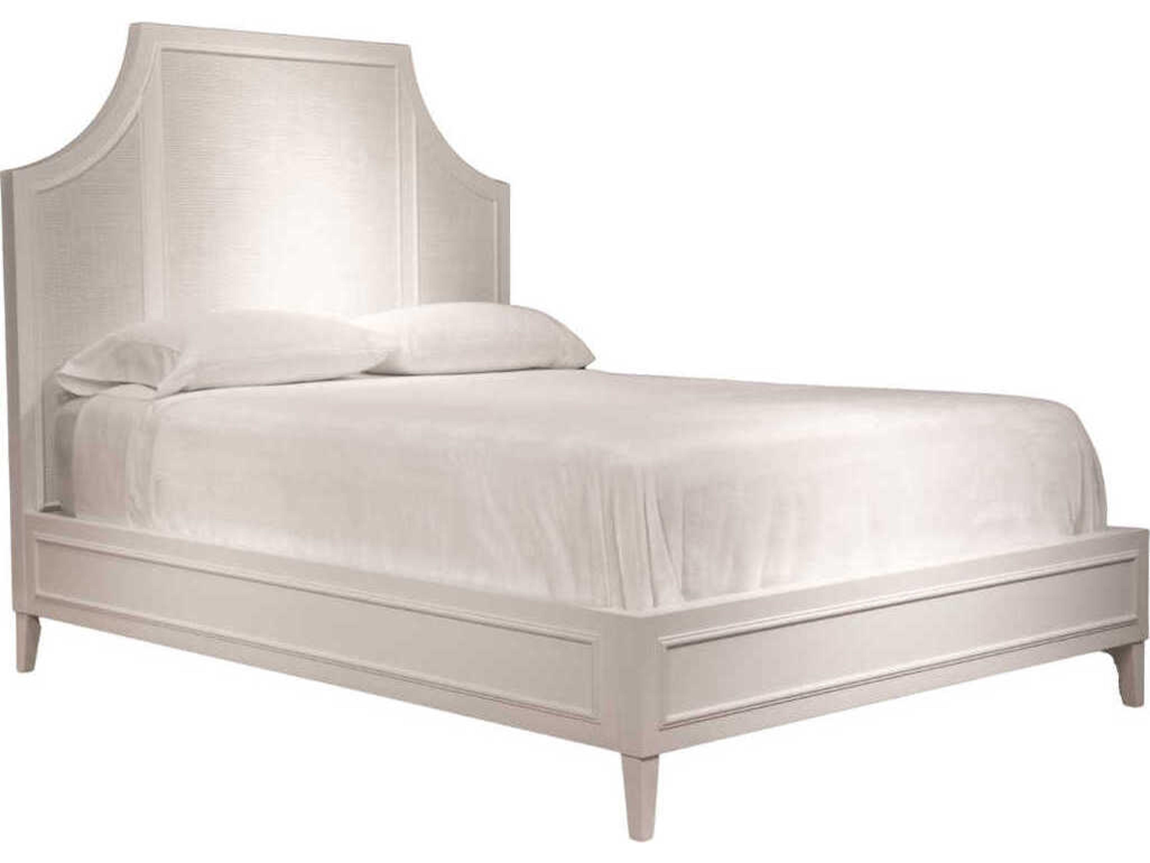 Oliver Home Ventura Ghost White Acacia Wood Queen Platform Bed