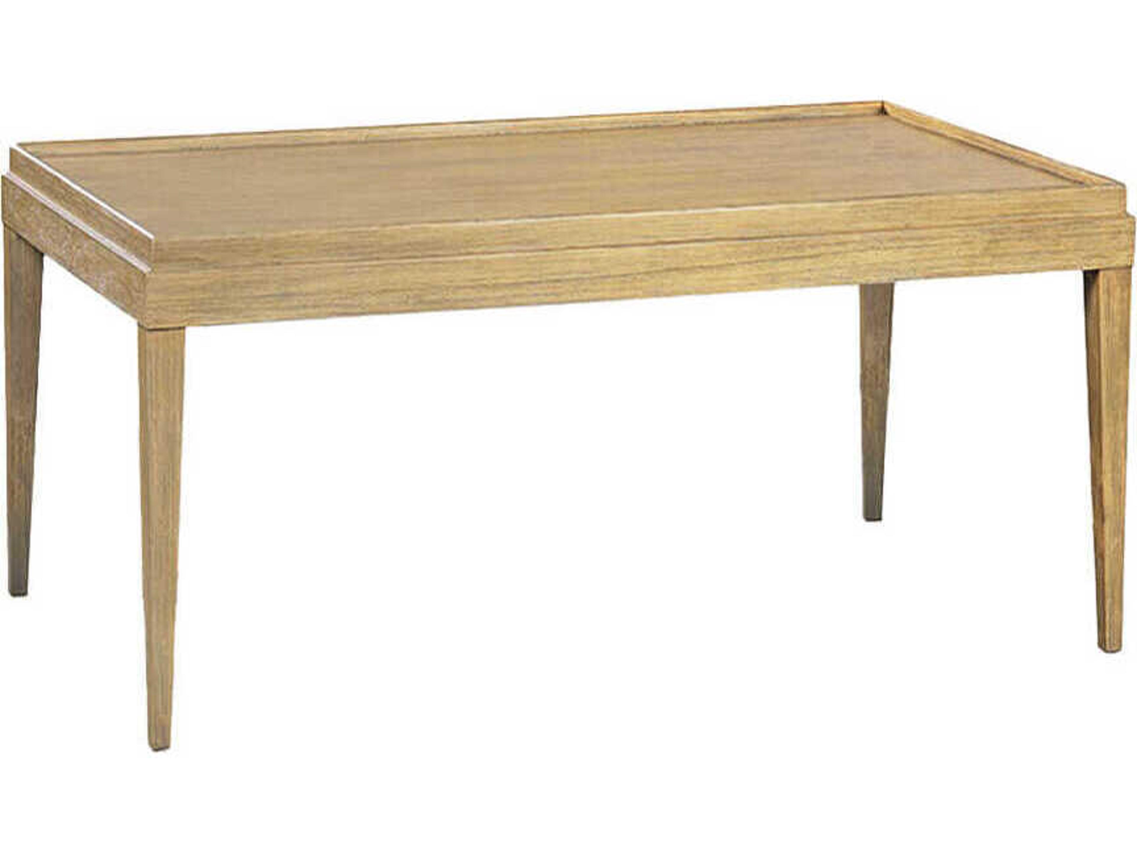 Oliver Home Liz Rectangular Wood Rabbit Coffee Table