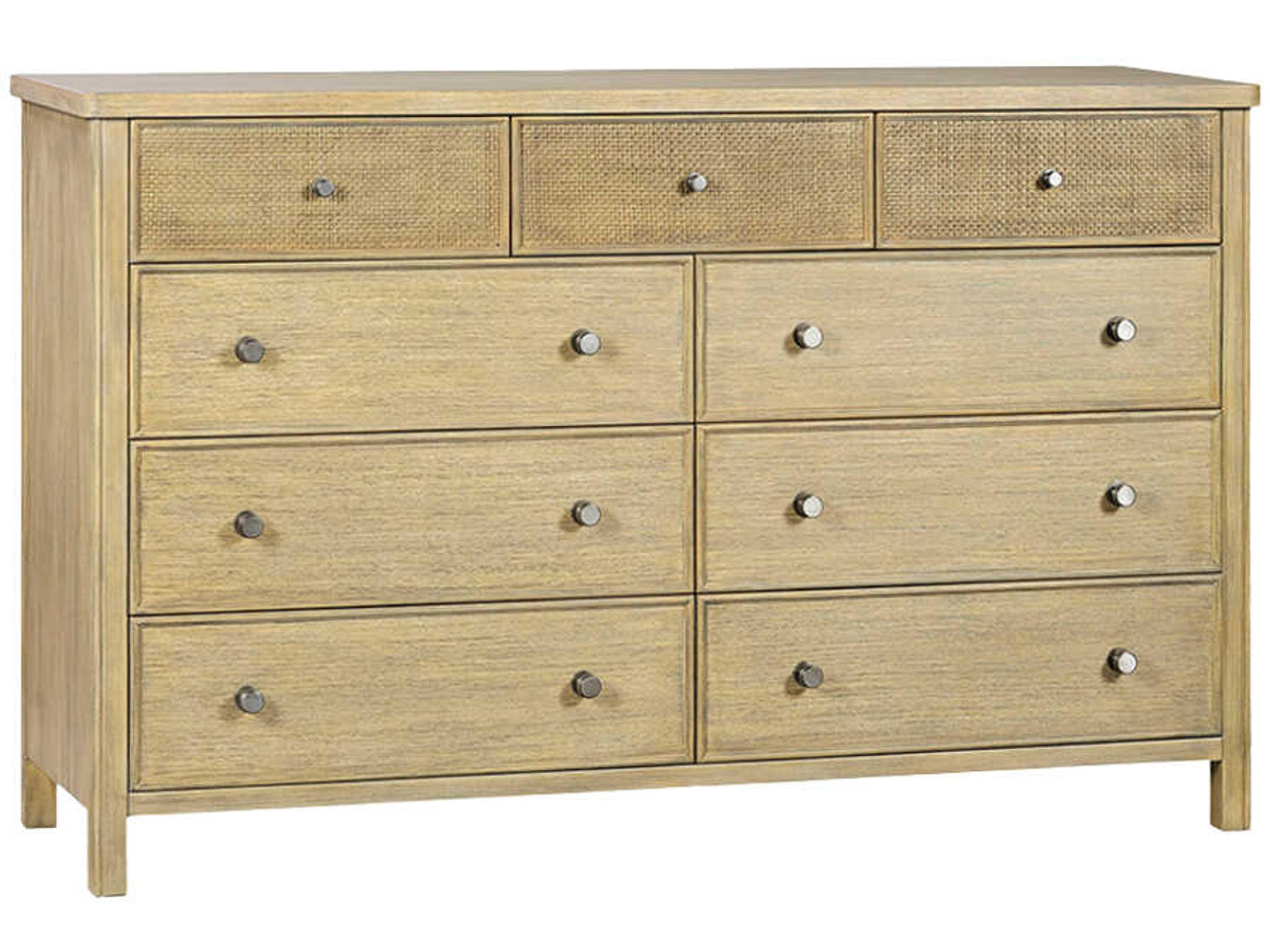 Oliver Home Canna Natural Solid Wood Double Dresser