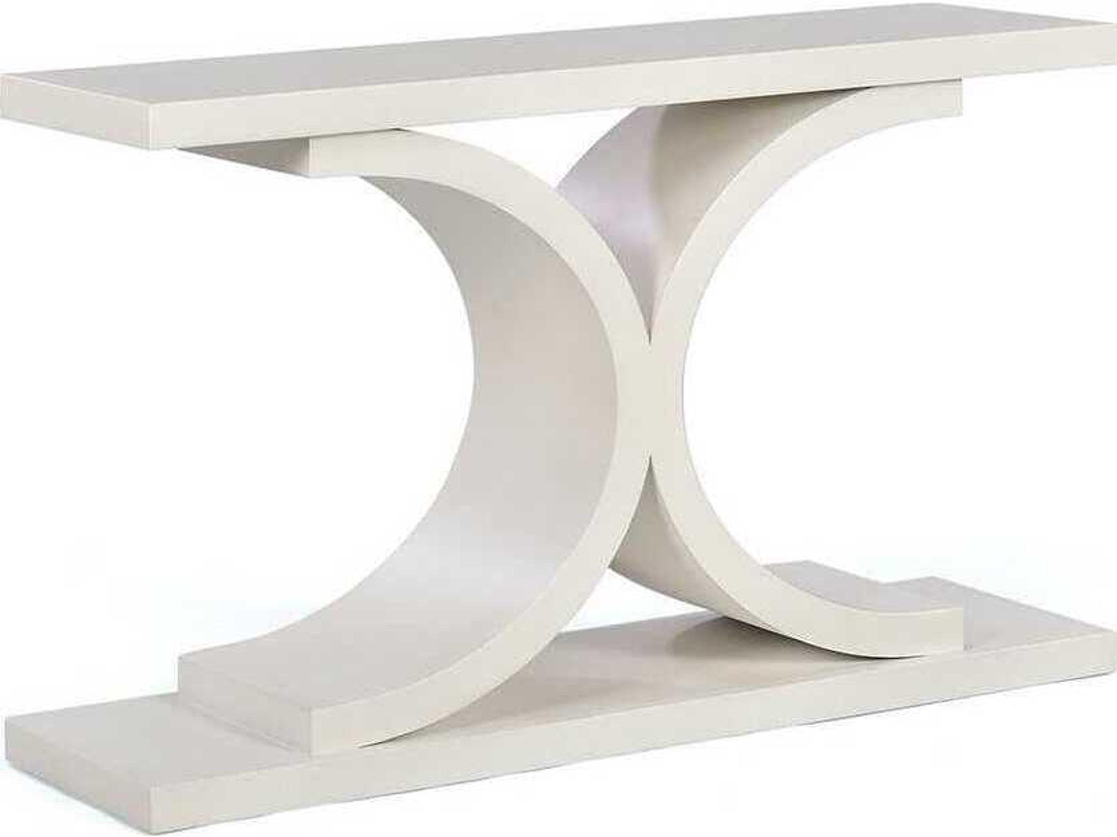 Oliver Home Sea Rectangular Wood Egret Console Table