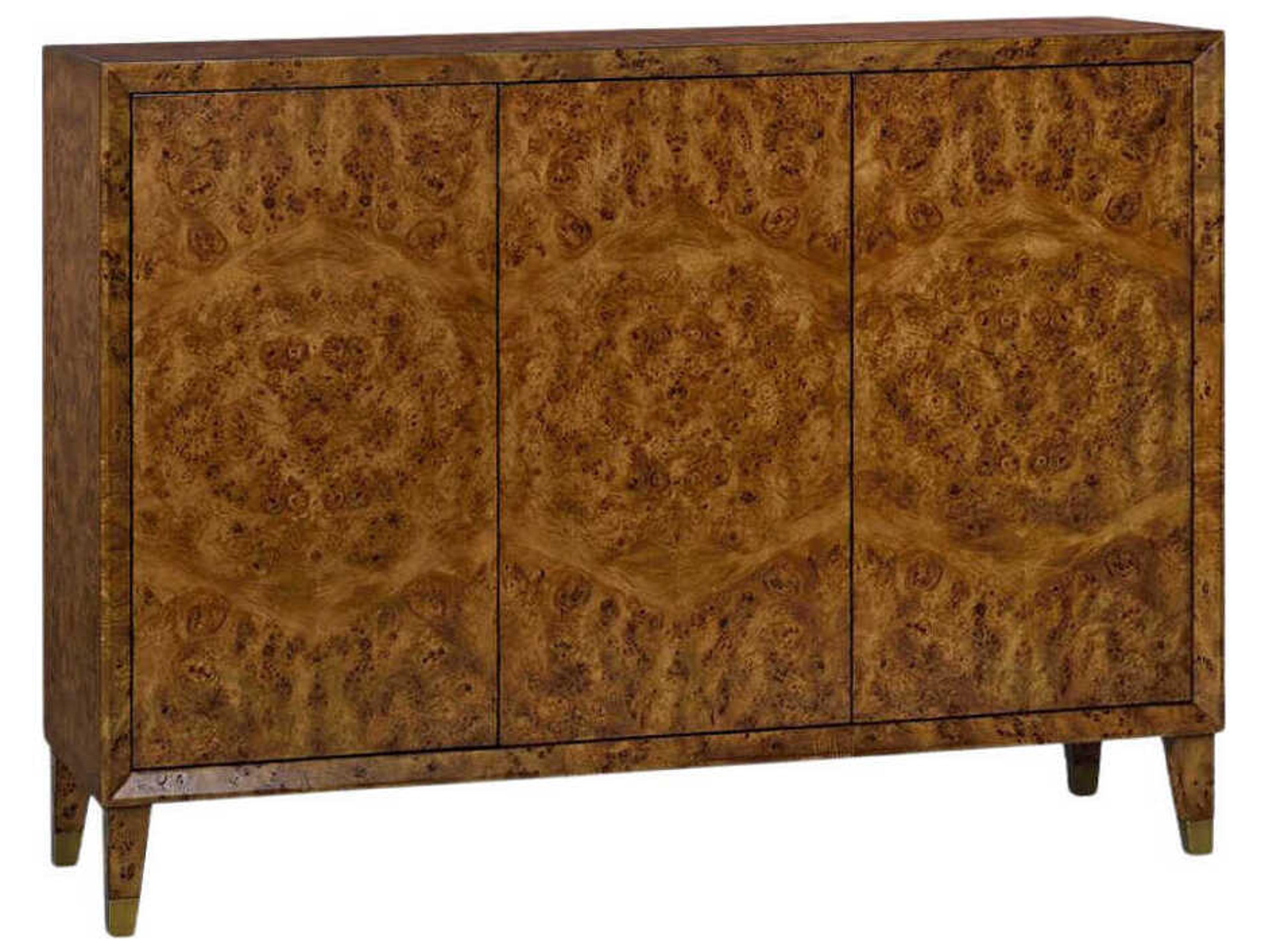 Oliver Home Beverly 54" Burlwood Rustic Burl Sideboard