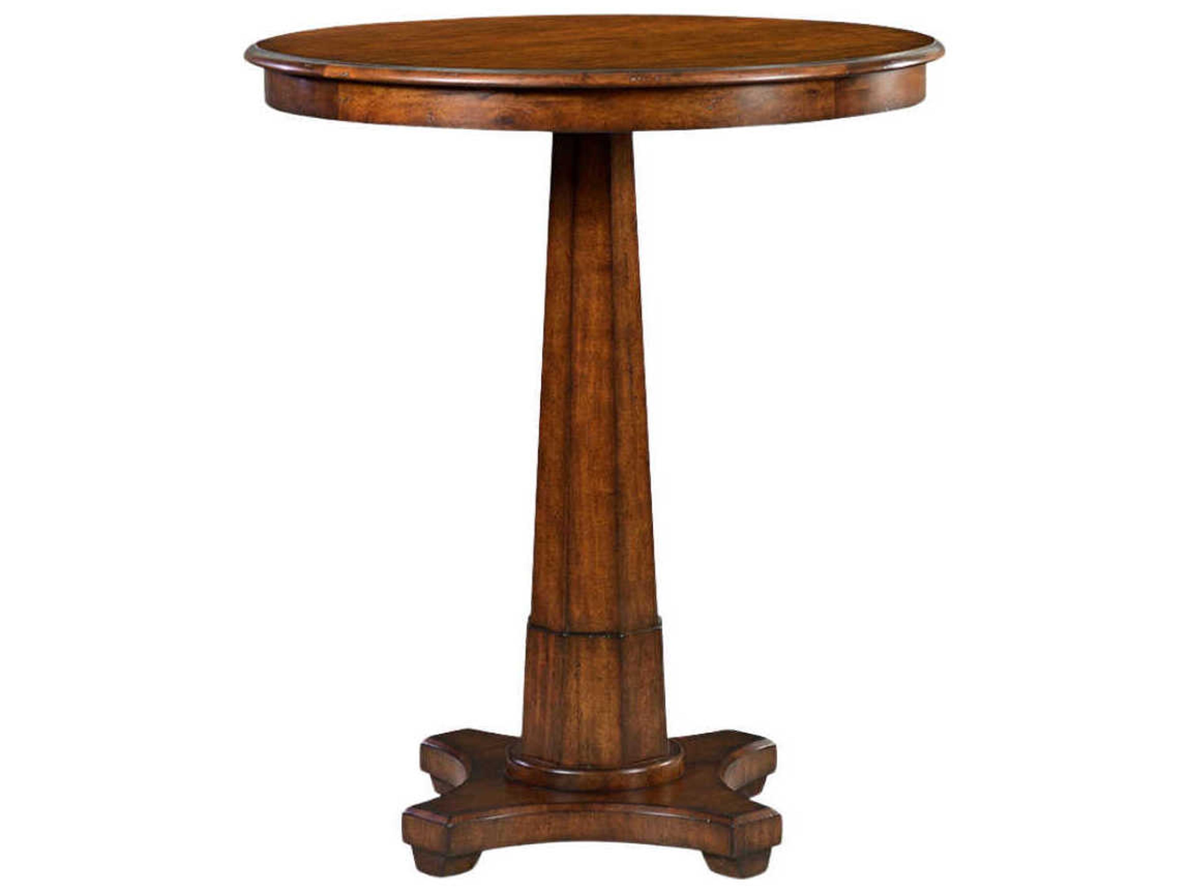 Oliver Home Lancaster Round Wood Country Dining Table