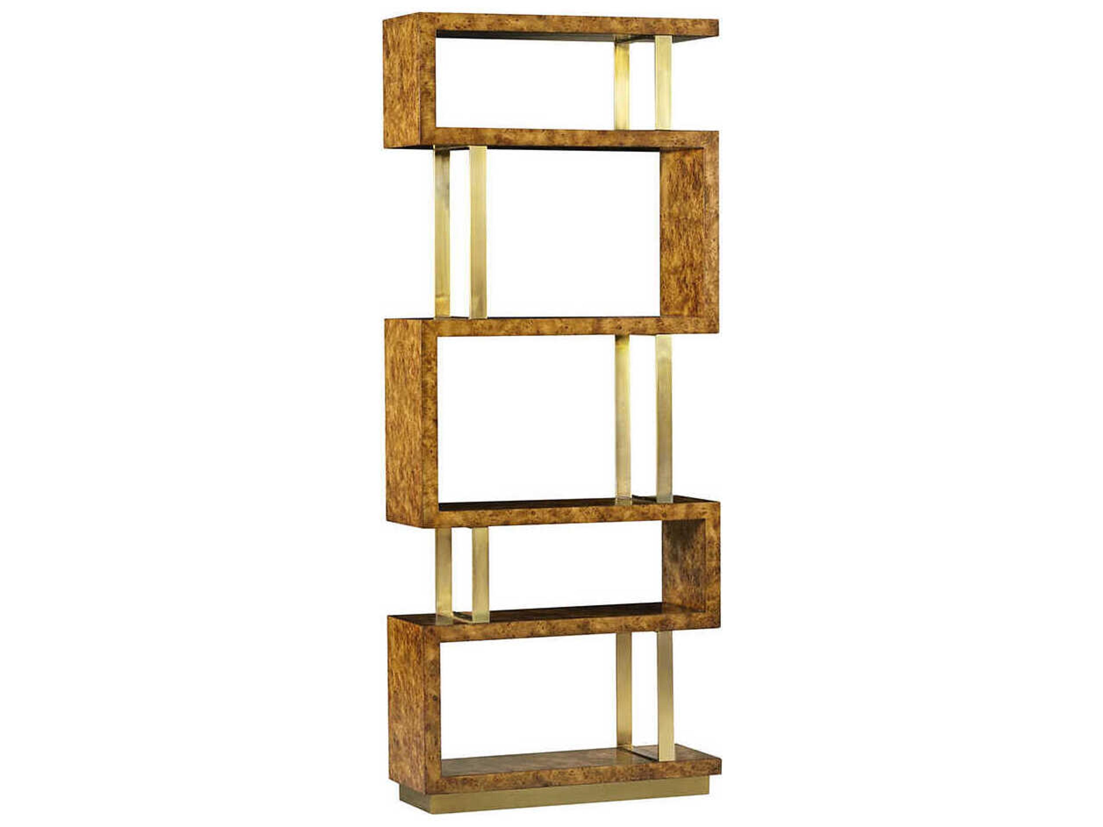 Oliver Home Anaheim Rustic Burl Etagere