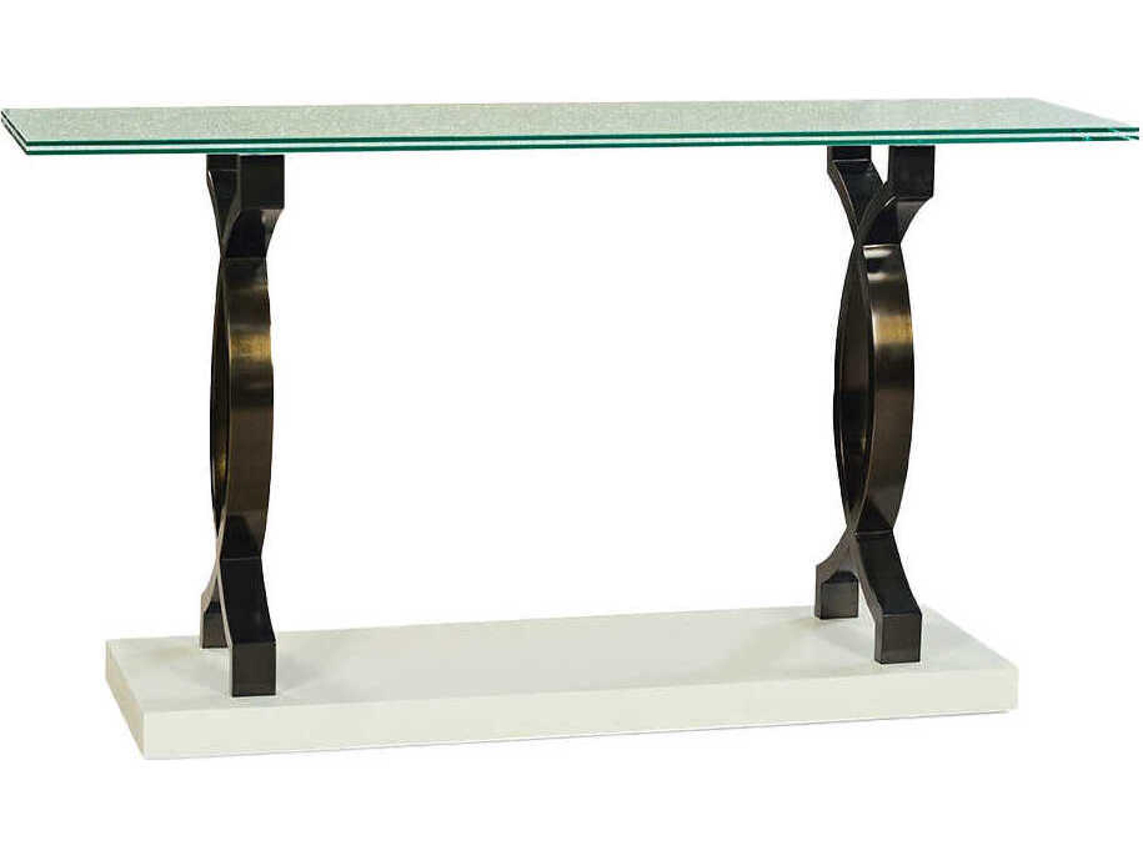 Oliver Home Kelley Rectangular Glass Console Table
