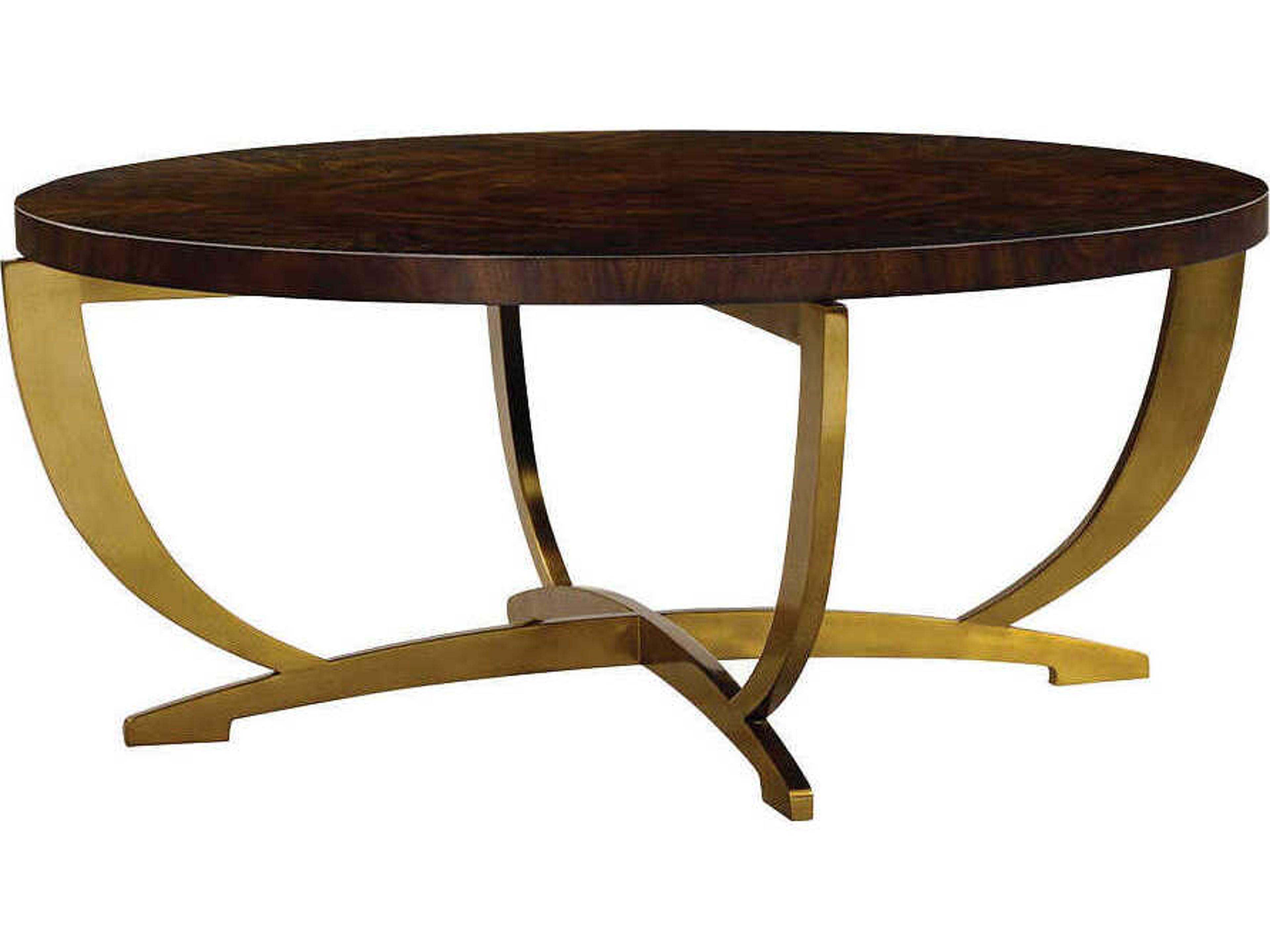 Oliver Home Park Round Wood Syrup Coffee Table