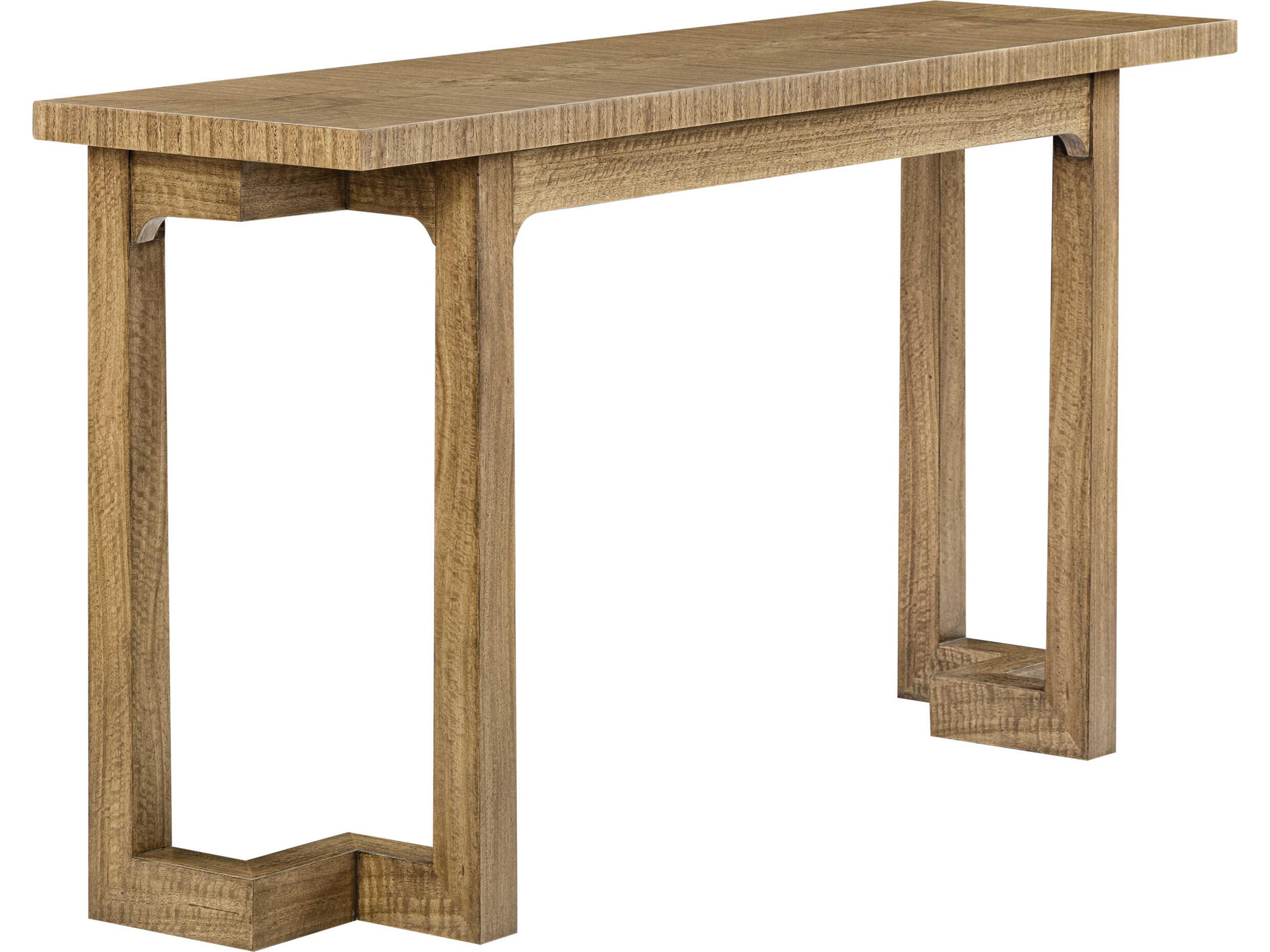 Oliver Home Ben Brook Rectangular Wood Tawny Console Table