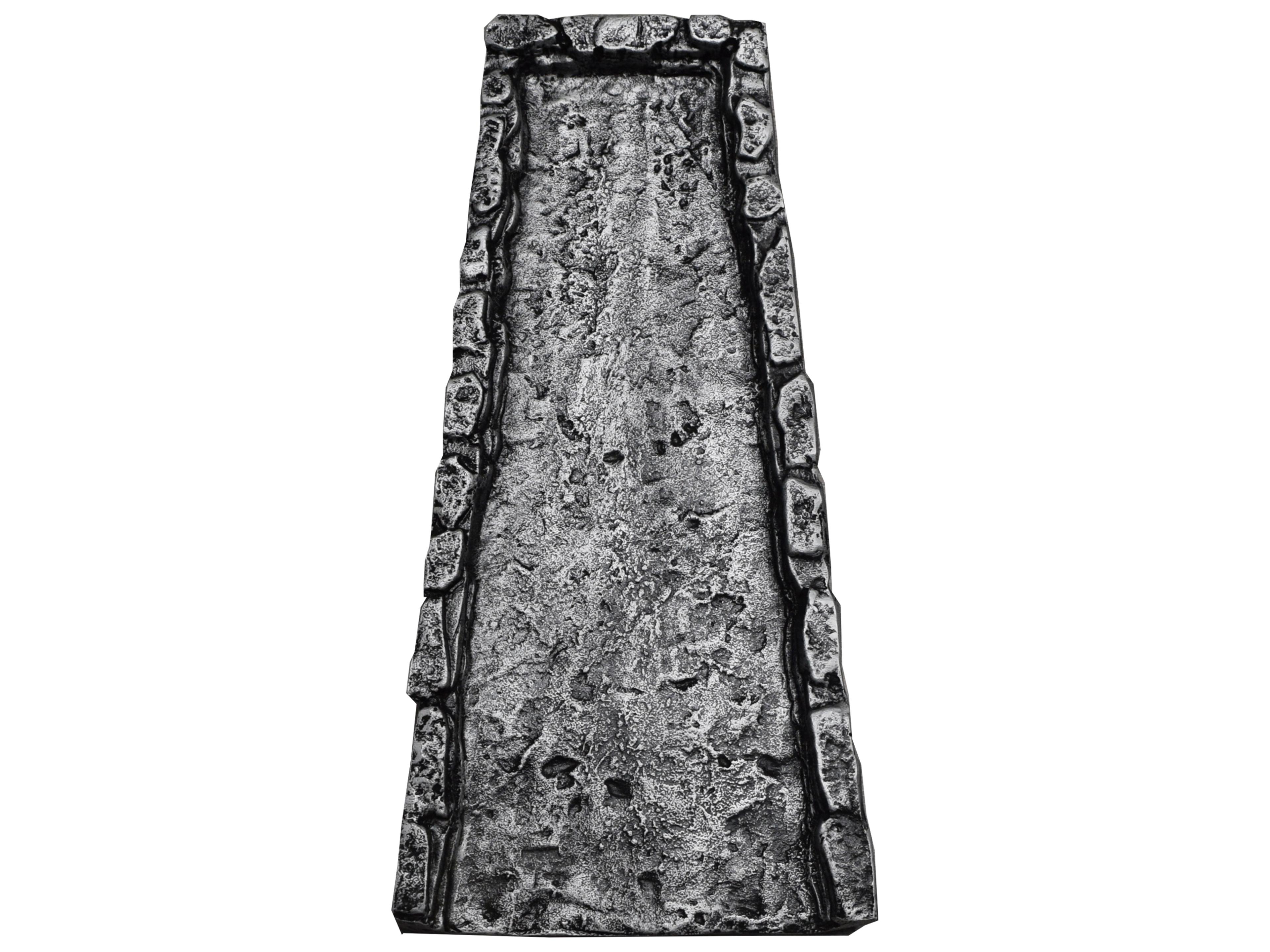 Oakland Living Silver Slate Stone Rock Cast Aluminum Downspout Gutter 24'' Splash Block