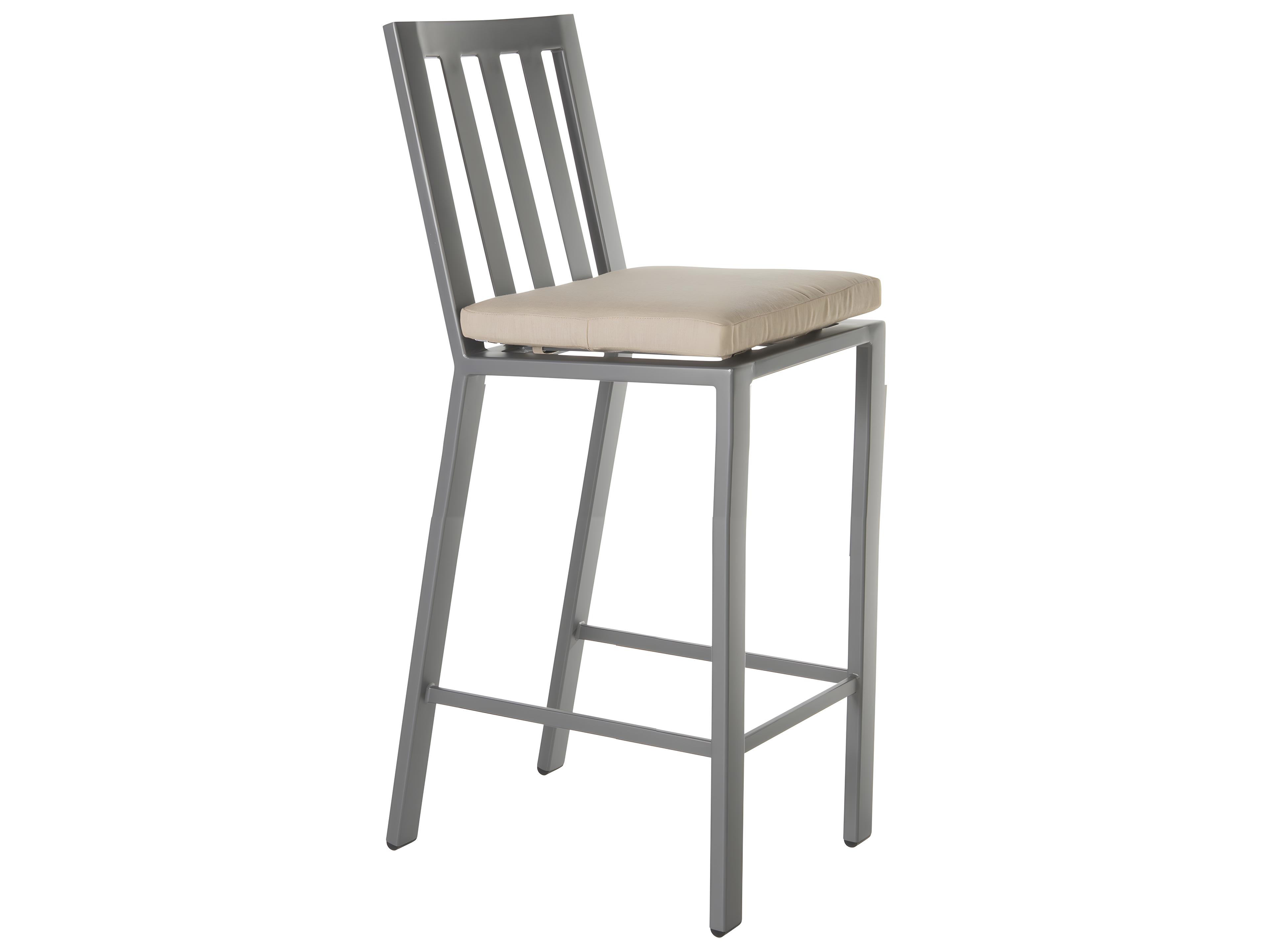 OW Lee Aris Aluminum Armless Outdoor Bar Stool