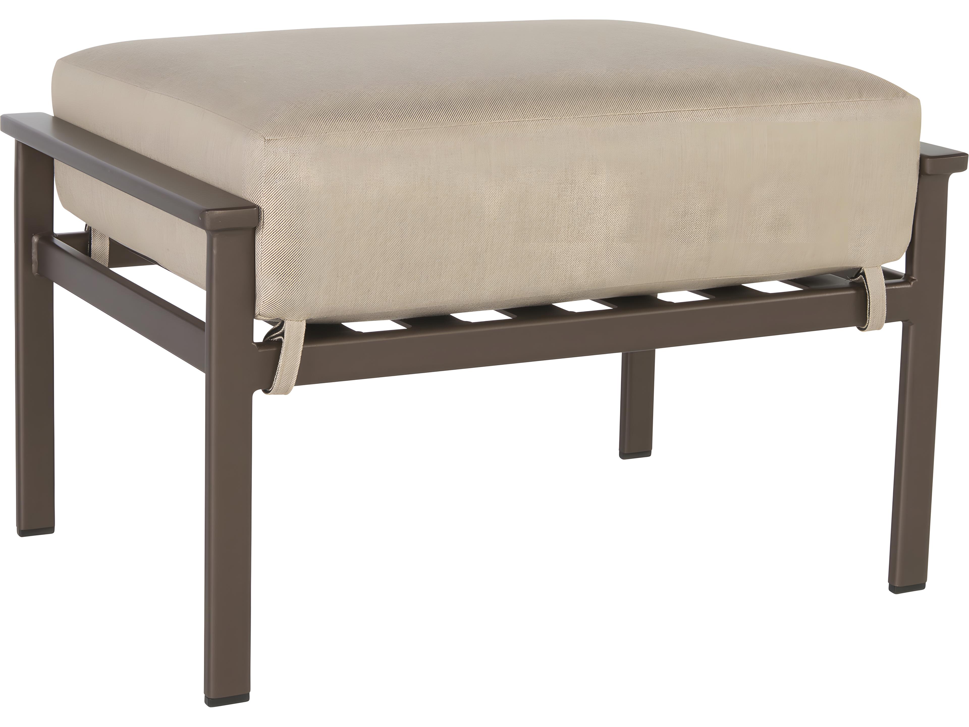 OW Lee Marin Aluminum Outdoor Patio Ottoman