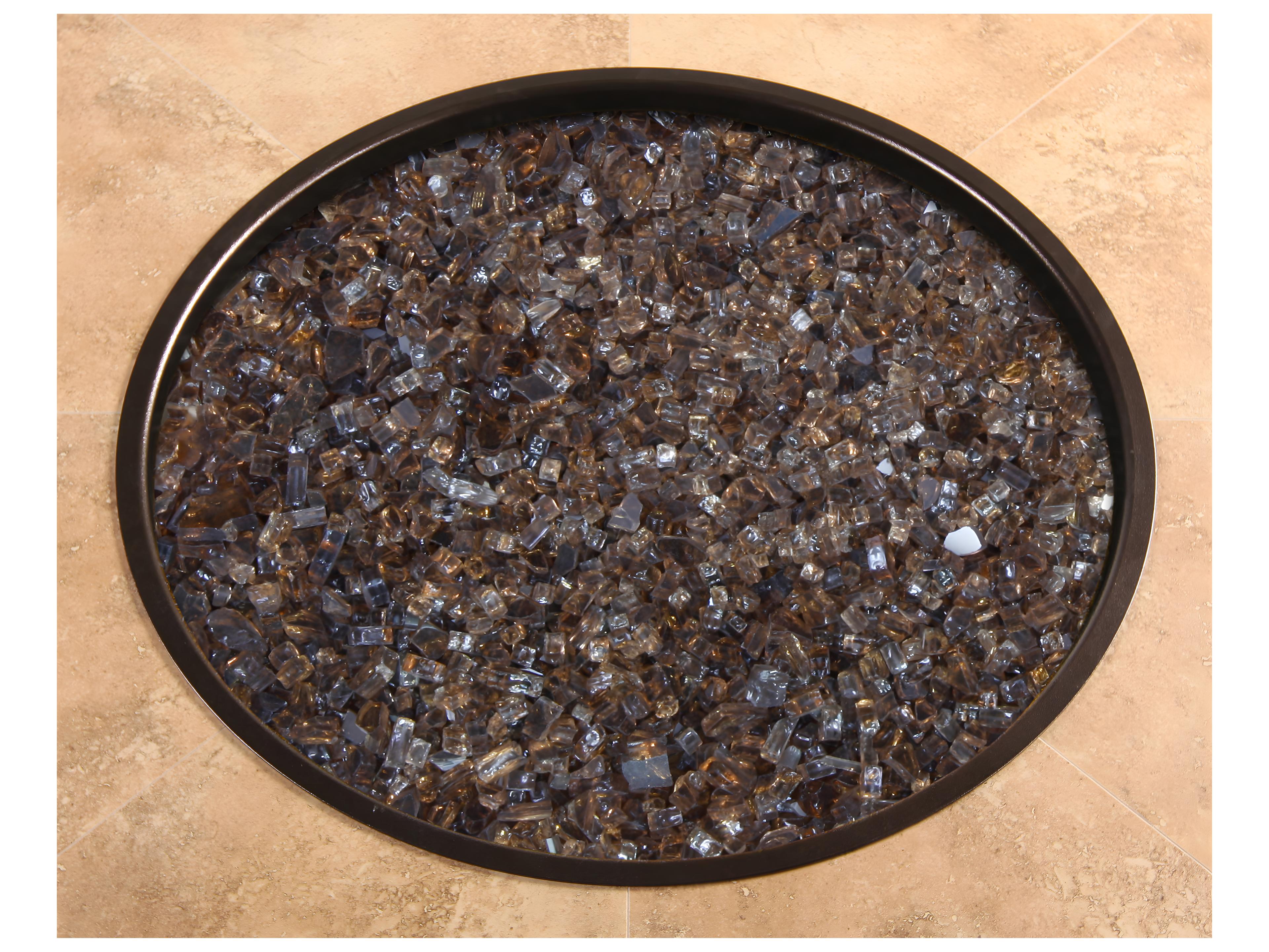 OW Lee Casual Fireside Fire Media Espresso 6 lb. Mirrored Glass Kit