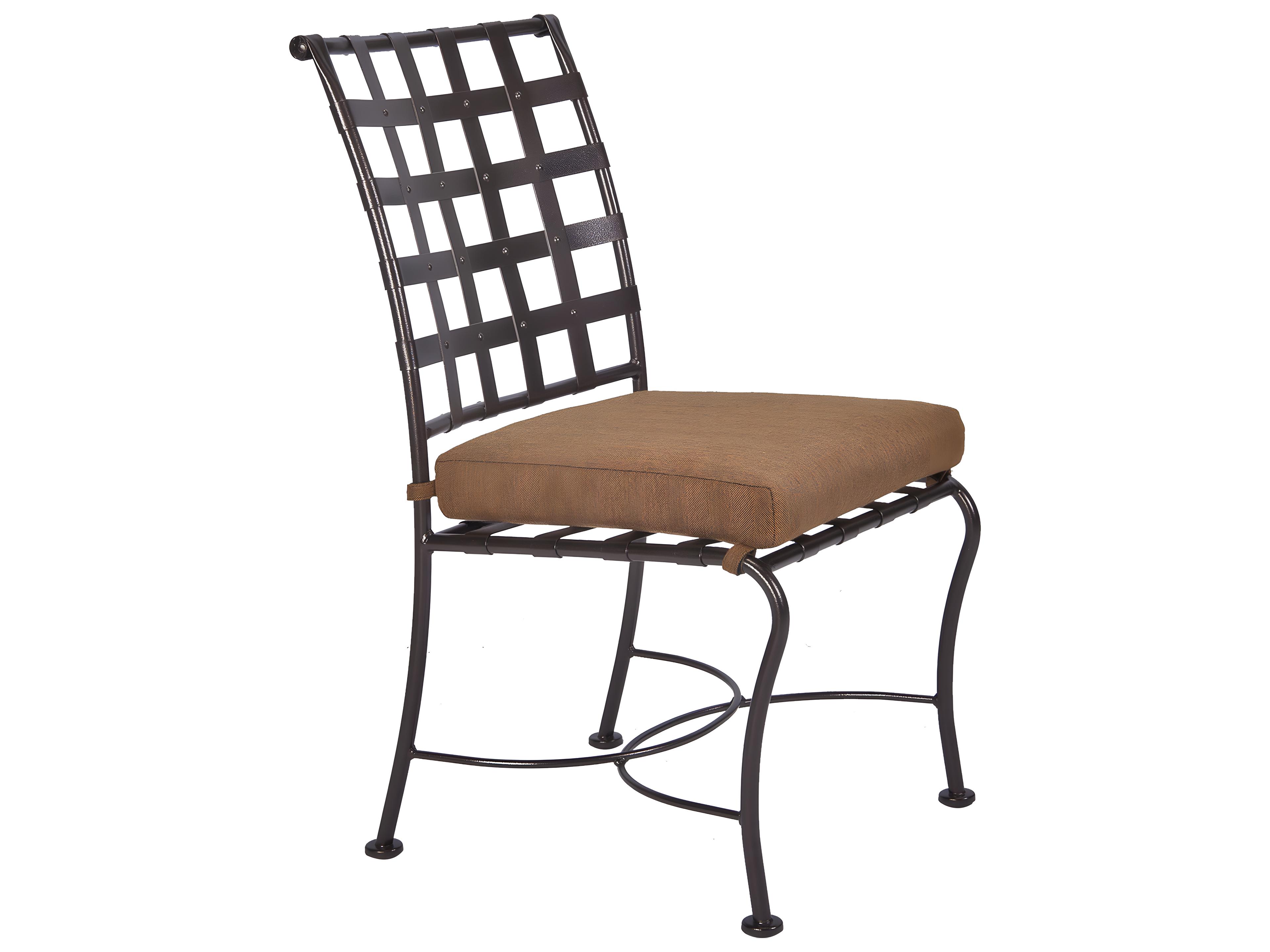 OW Lee Classico Wrought Iron Outdoor Dining Side Chair