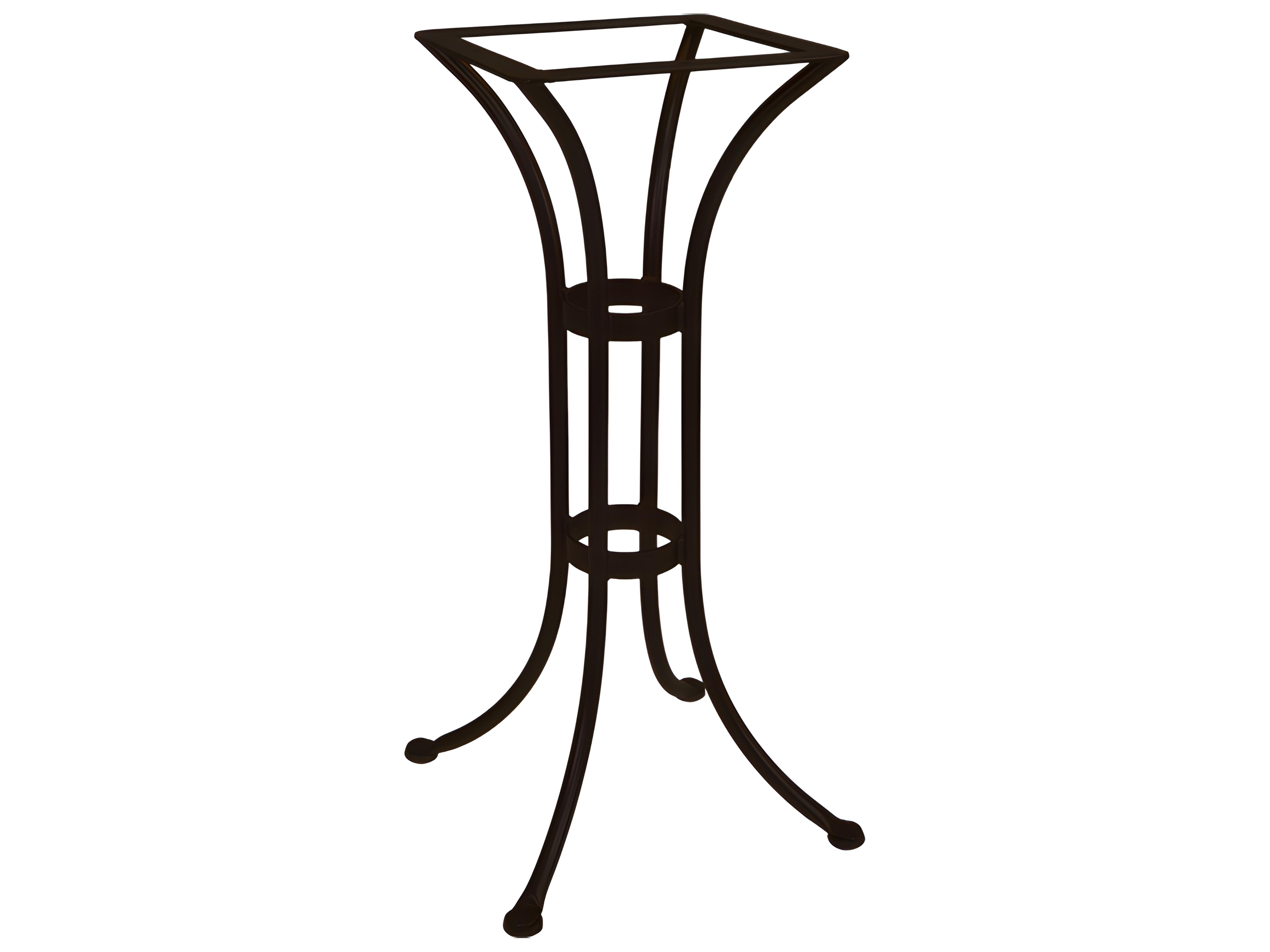 OW Lee Standard Mesh Wrought Iron Counter Round Table Base