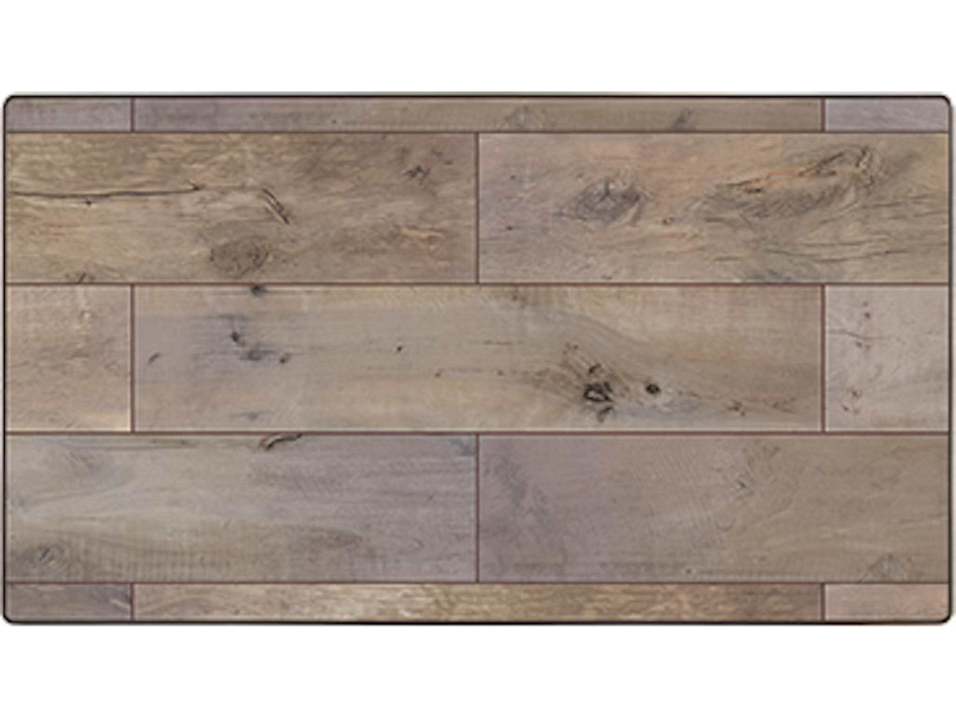 OW Lee Dakota Porcelain Rectangular Table Top Aluminum Rim