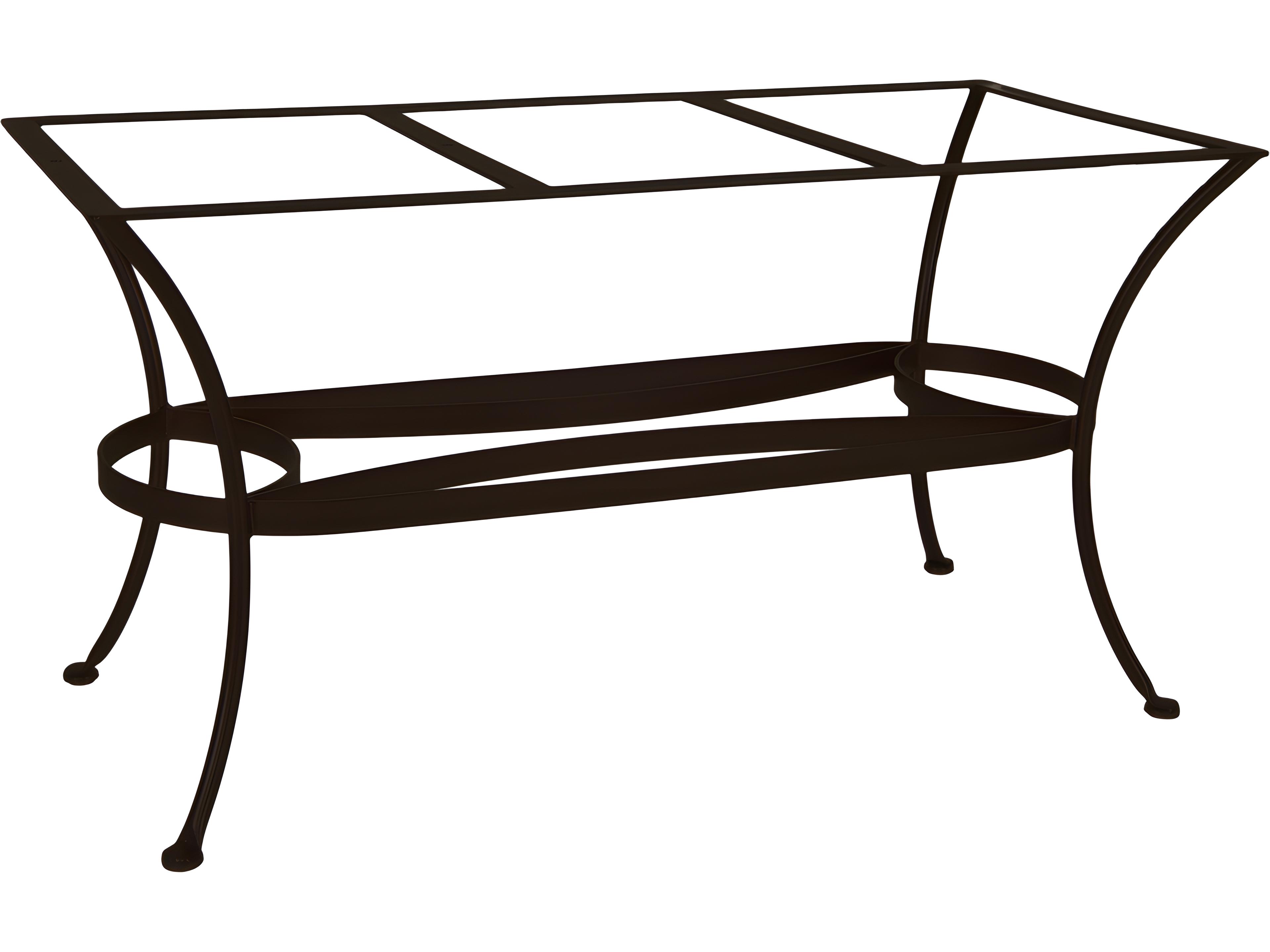 OW Lee Wrought Iron Rectangular Dining Table Base