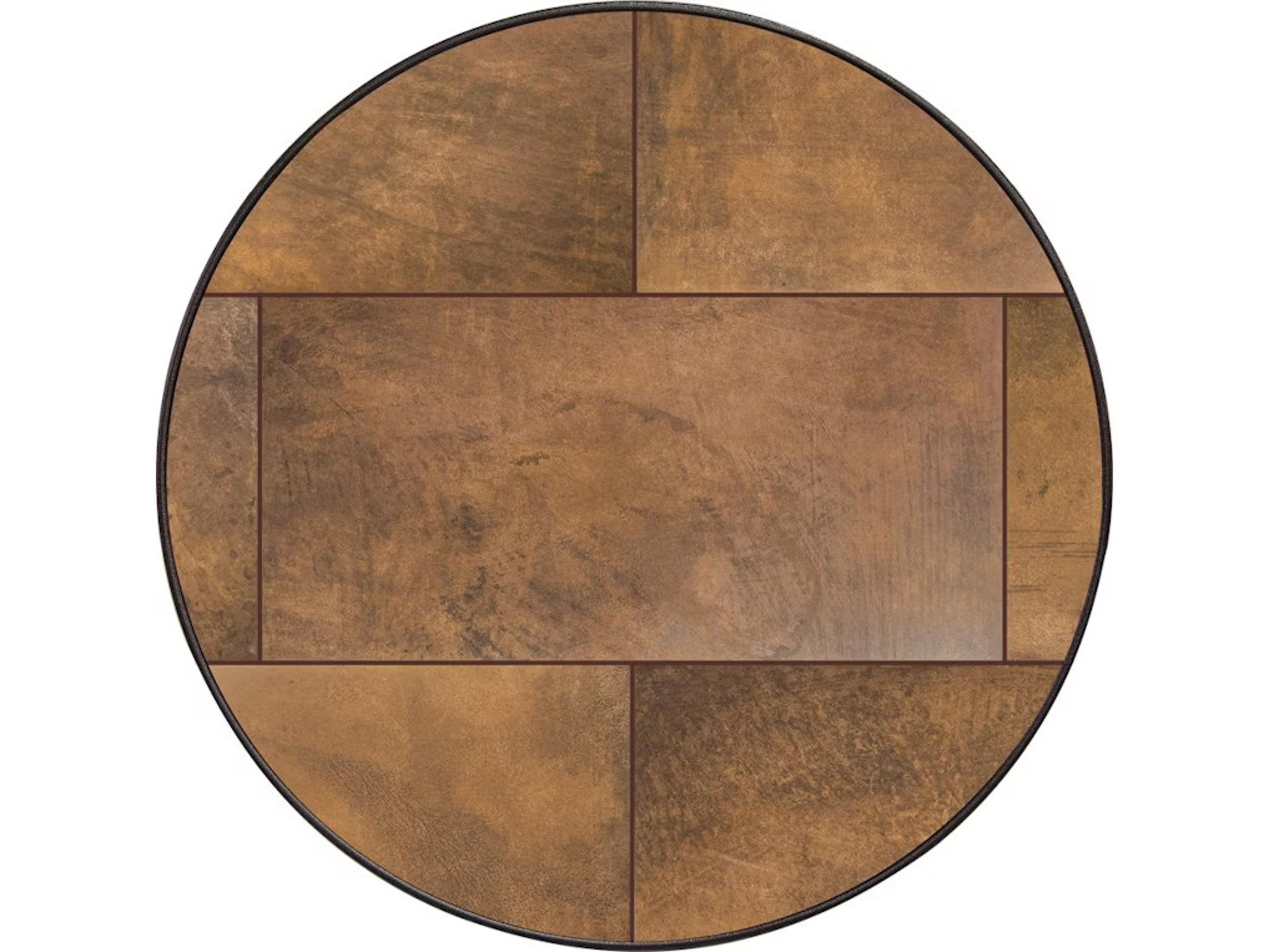 OW Lee City Porcelain Round Table Top with Aluminum Rim