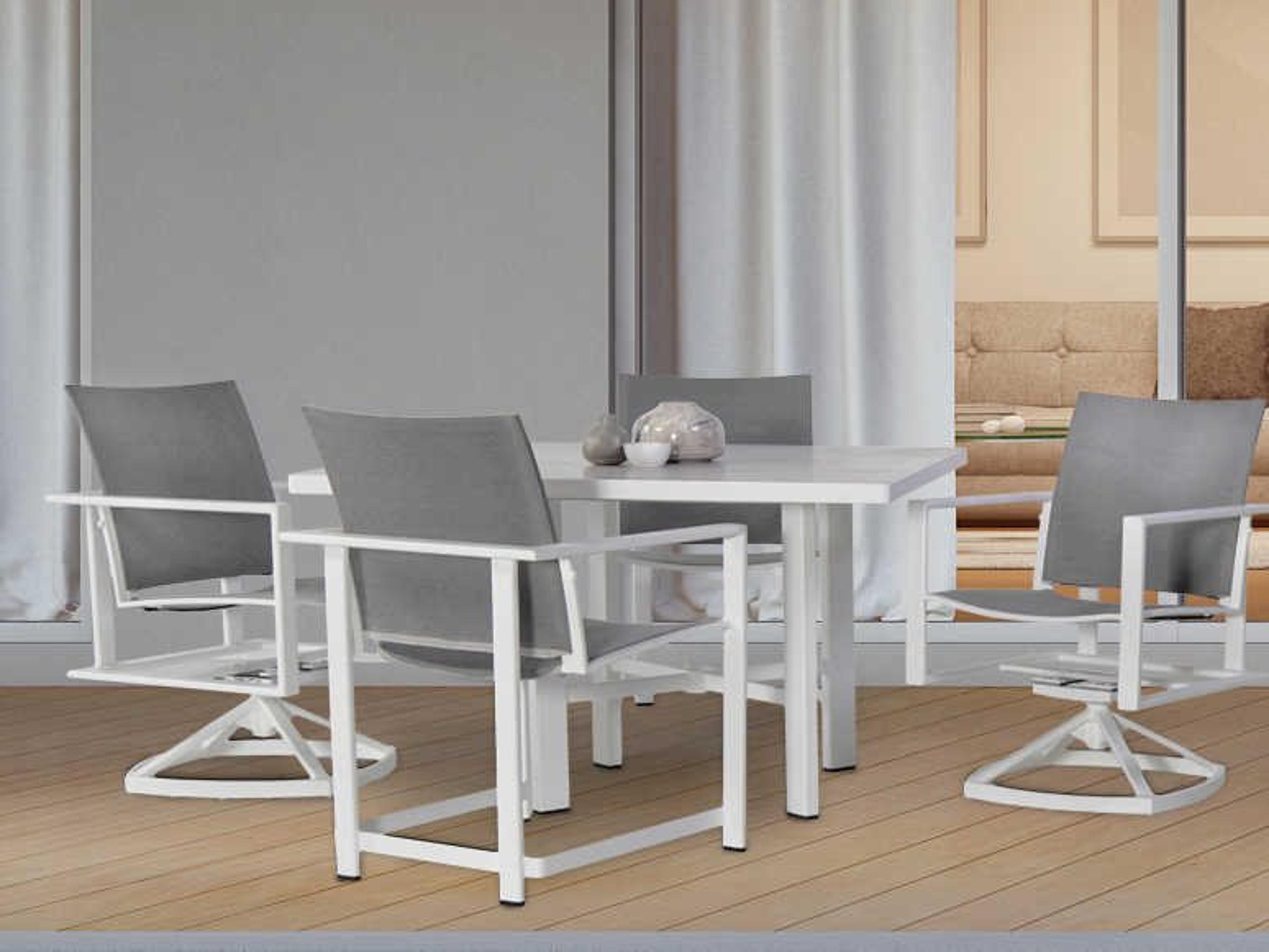 OW Lee Studio Aluminum Flex Outdoor Dining Set