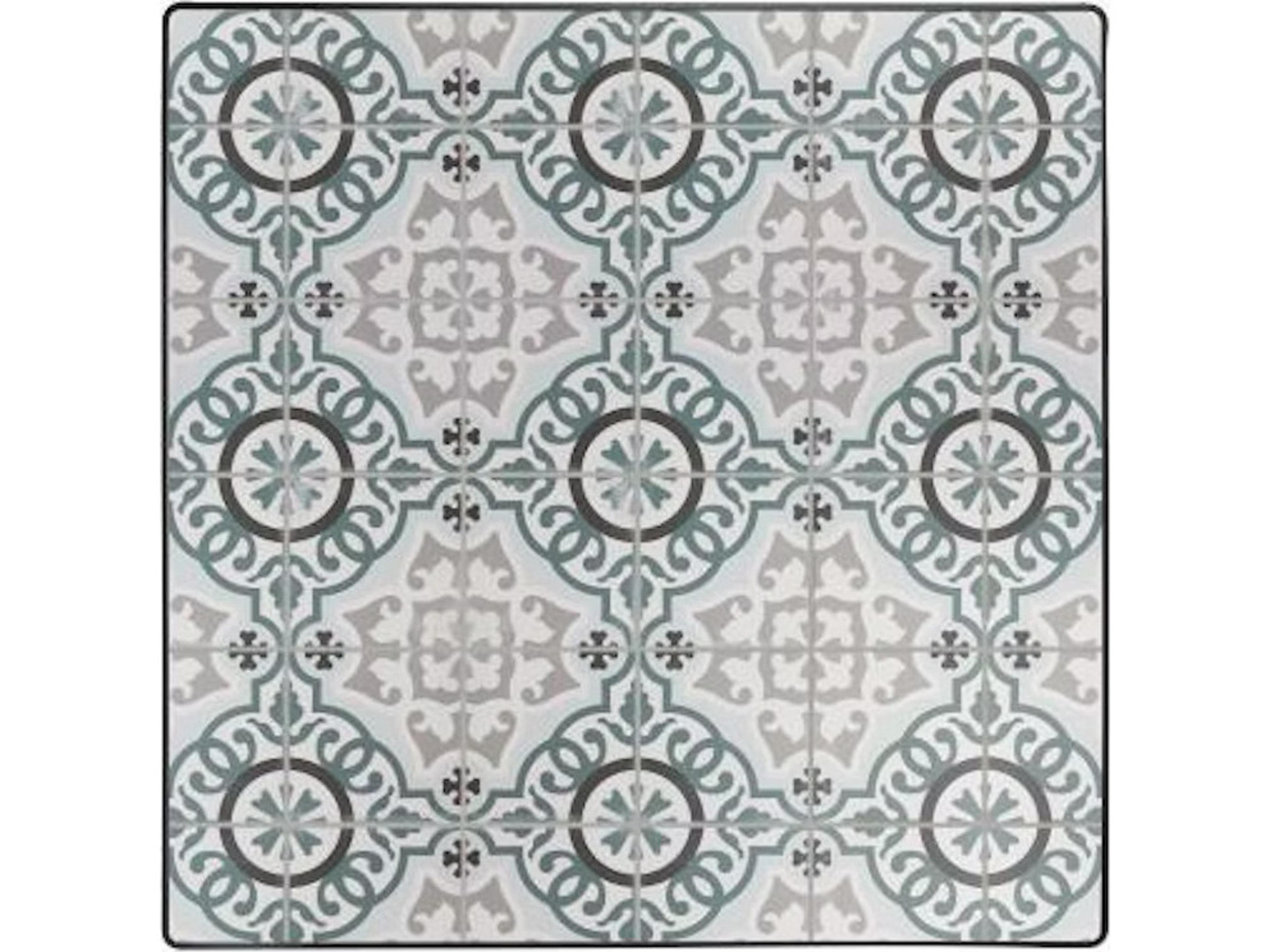 OW Lee Valencia Porcelain Square Table Top with Aluminum Rim