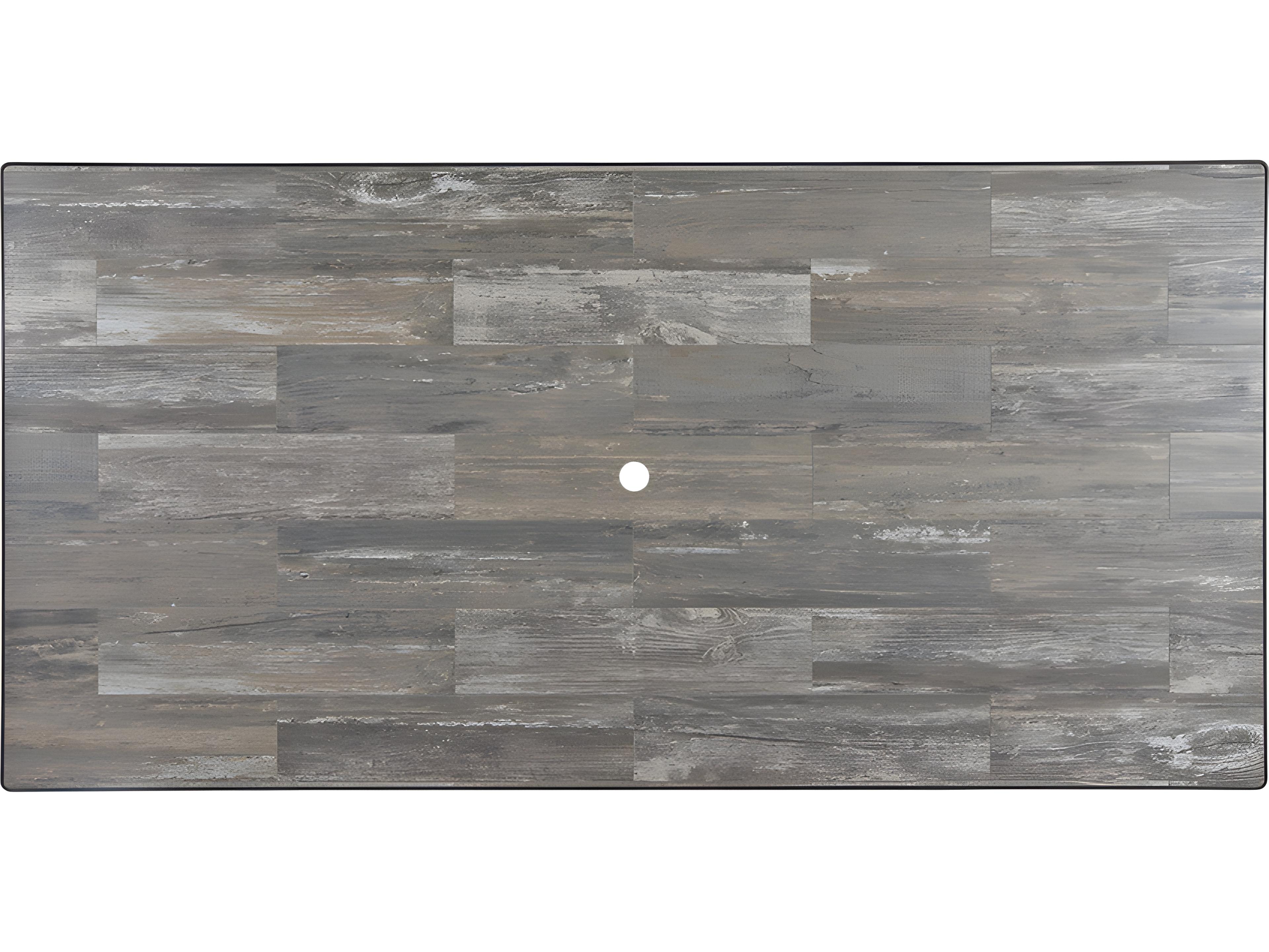 OW Lee Reclaimed Porcelain Table Top with Umbrella Hole