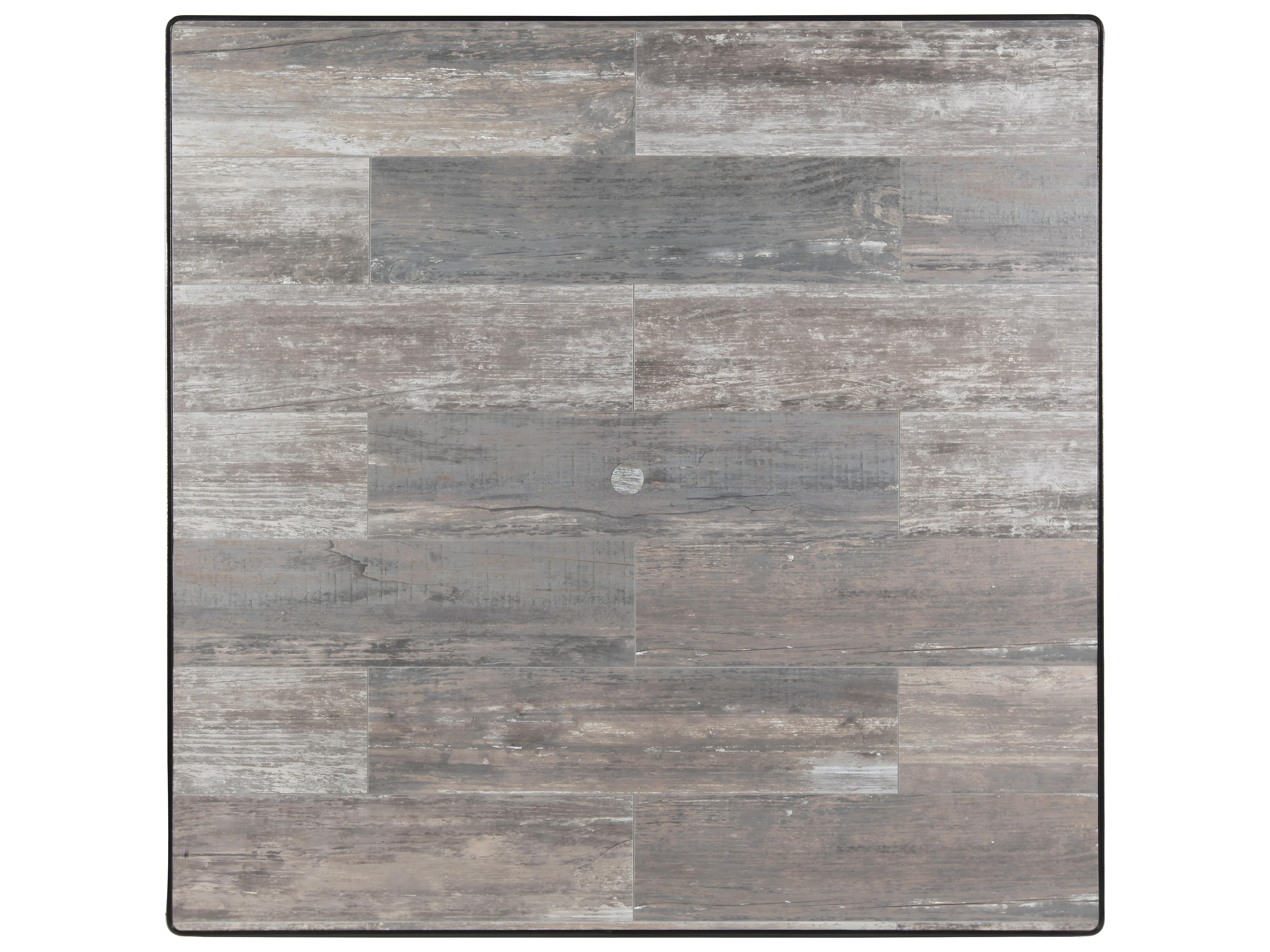 OW Lee Porcelain Reclaimed Square Table Top with Umbrella Hole