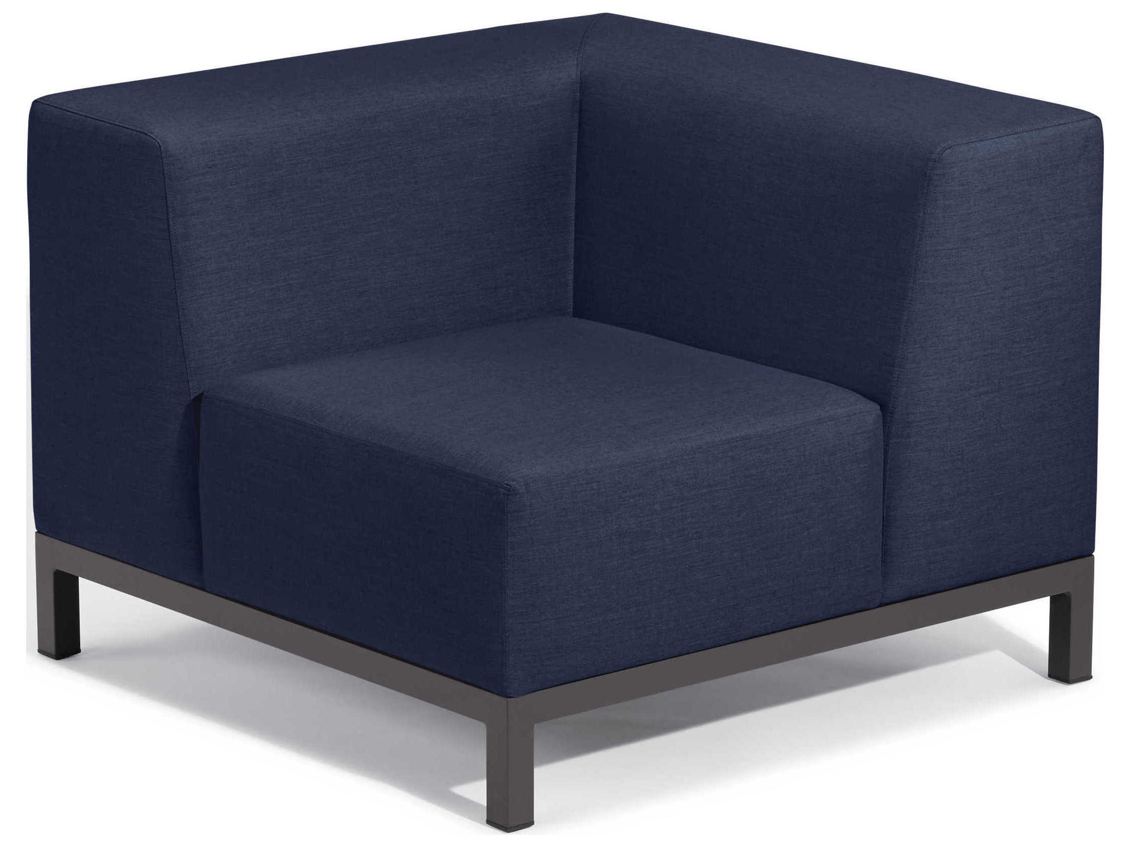 Oxford Garden Koral Modular Corner Aluminum Cushion Lounge Chair