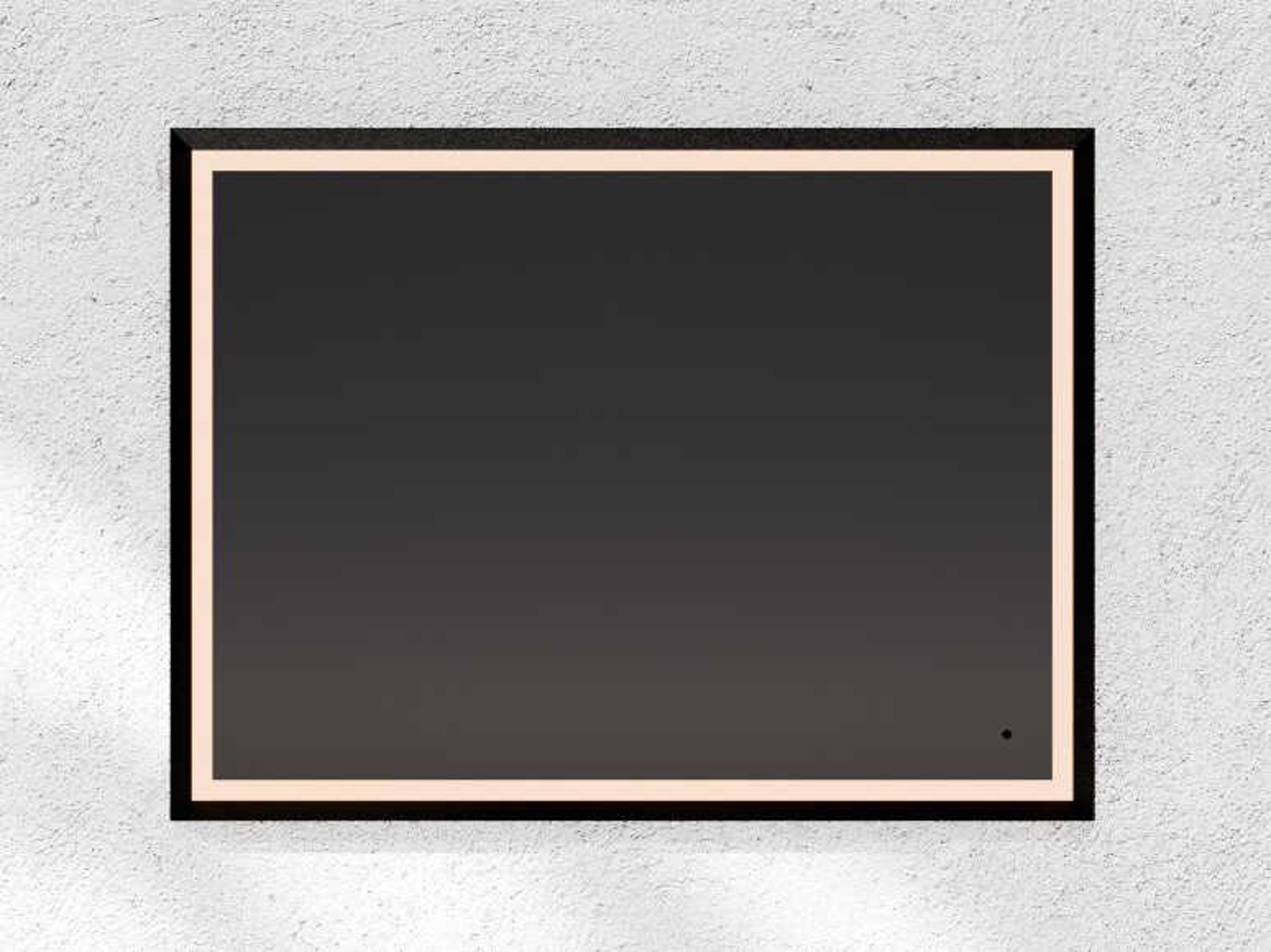 Oxygen by Quorum Dusk Black Rectangular Wall Mirror