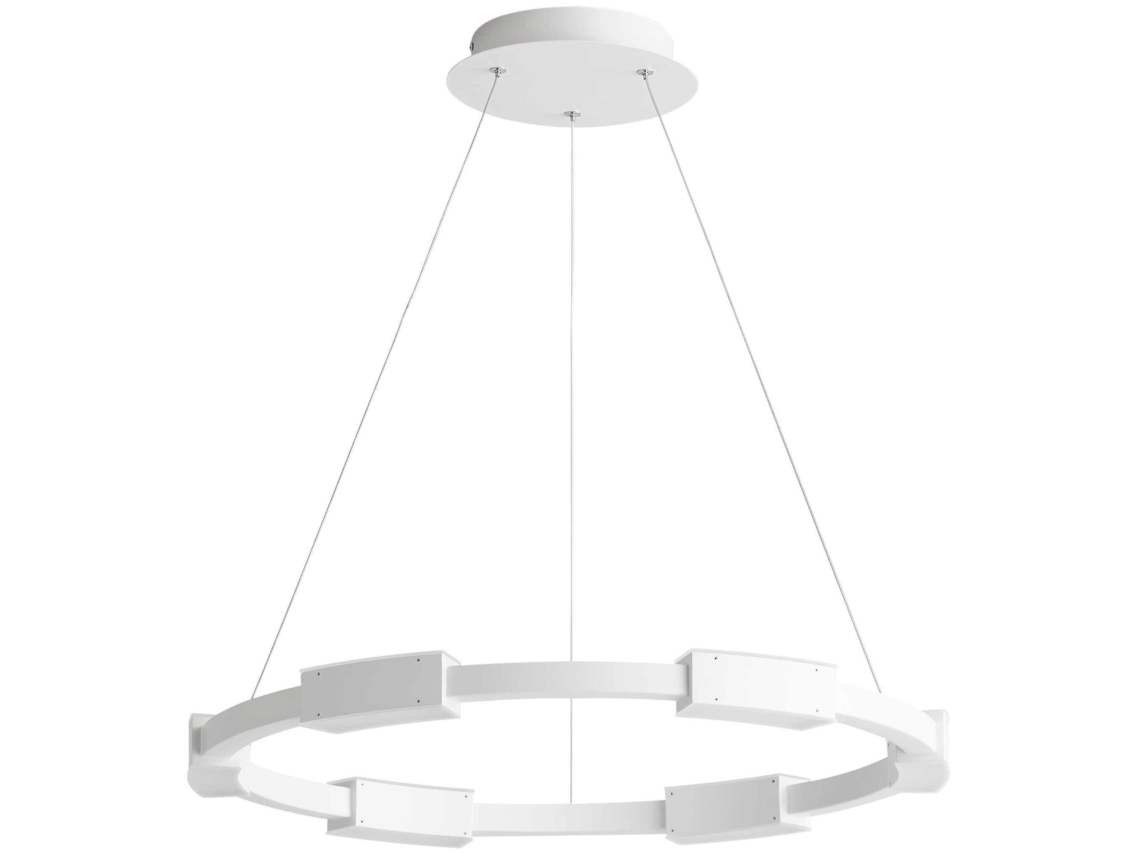 Oxygen by Quorum Dieter 6-Light White Round Pendant