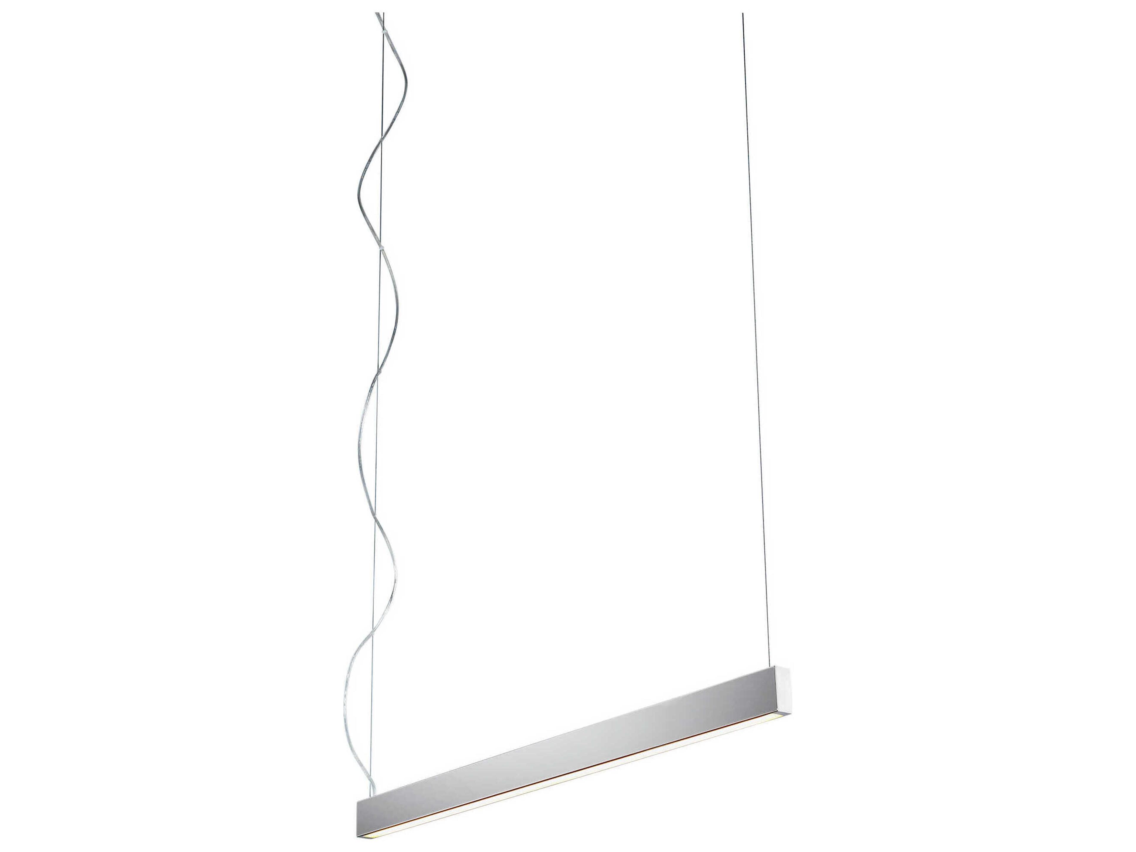 Oxygen by Quorum Zepp 1-Light Polished Nickel Linear Island Pendant