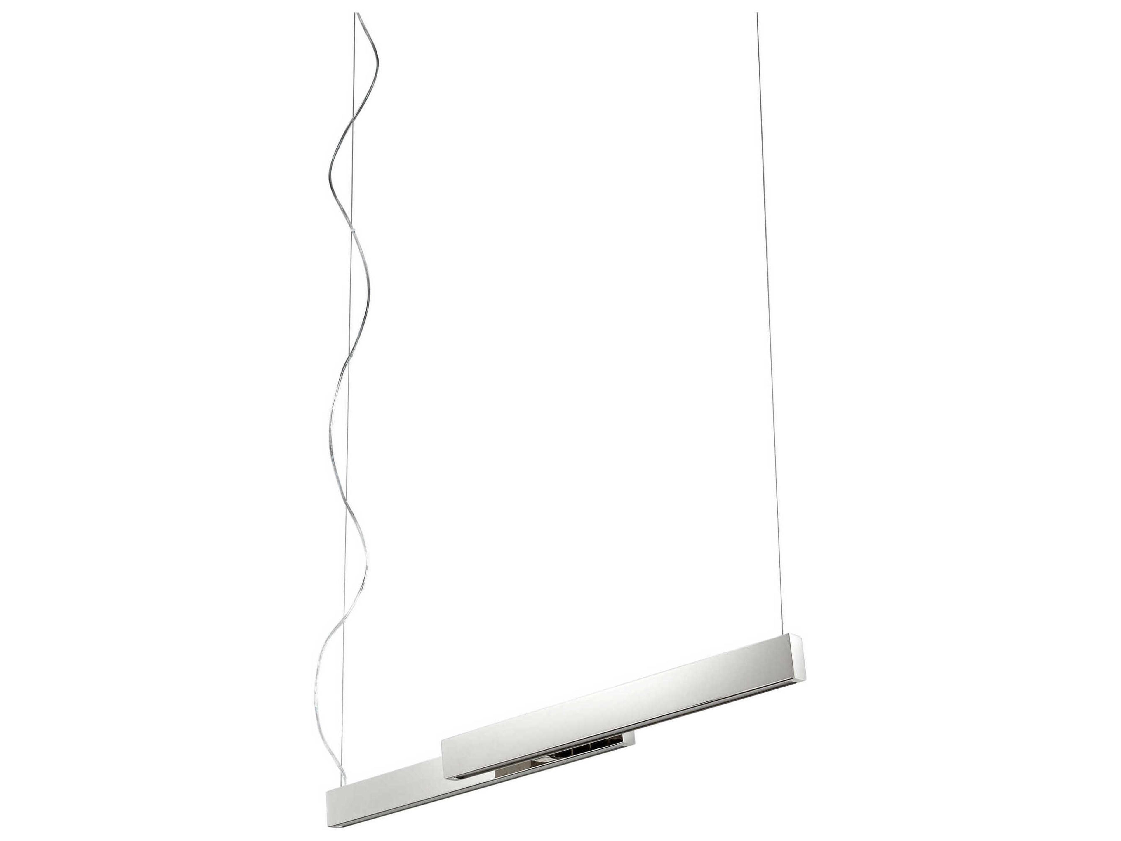 Oxygen by Quorum Klone 2-Light Polished Nickel Linear Island Pendant