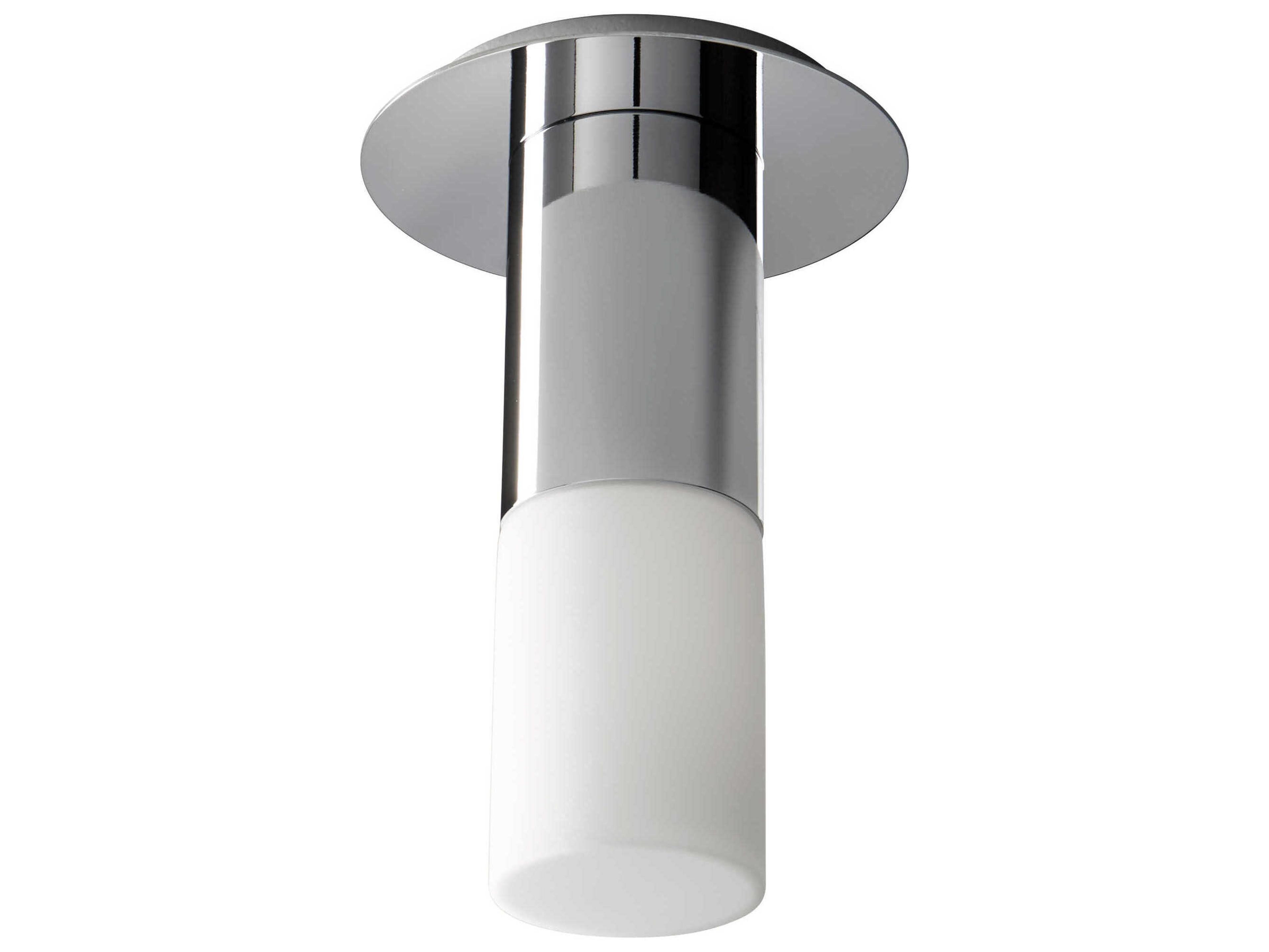 Oxygen by Quorum Pilar 1-Light Polished Nickel Cylinder Flush Mount