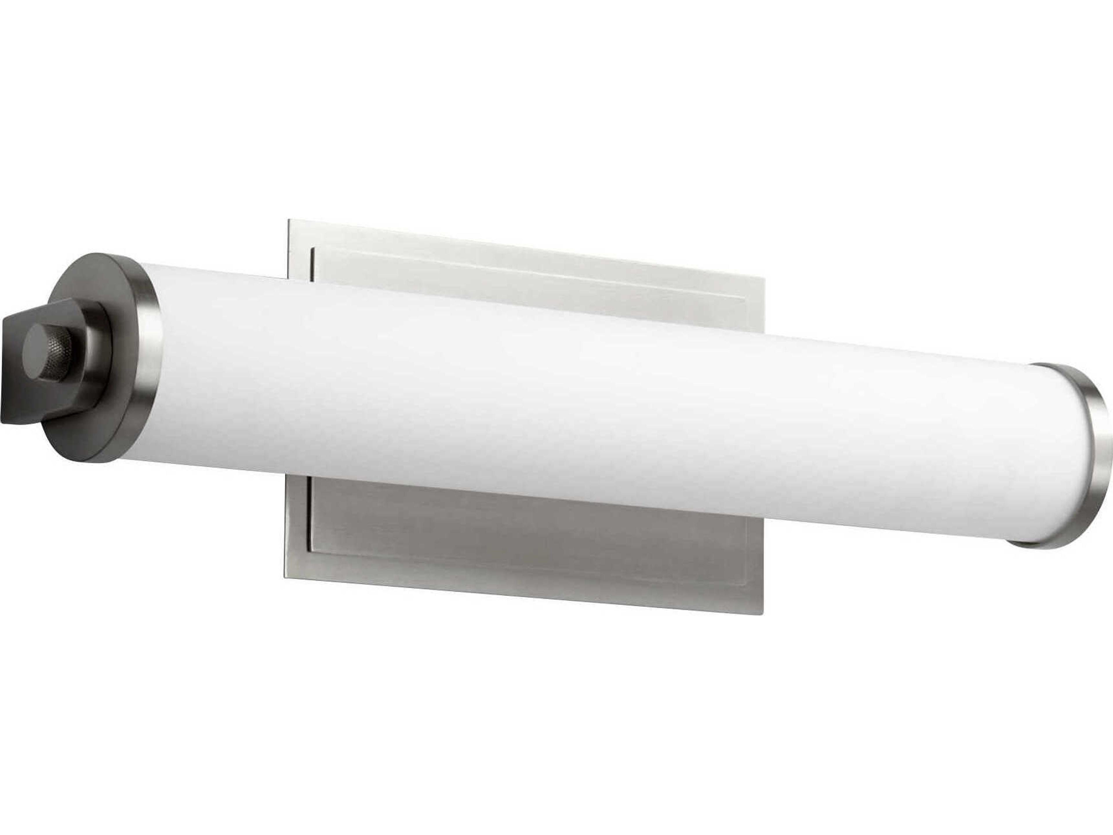 Oxygen by Quorum Tempus 1-Light Satin Nickel Vanity Light
