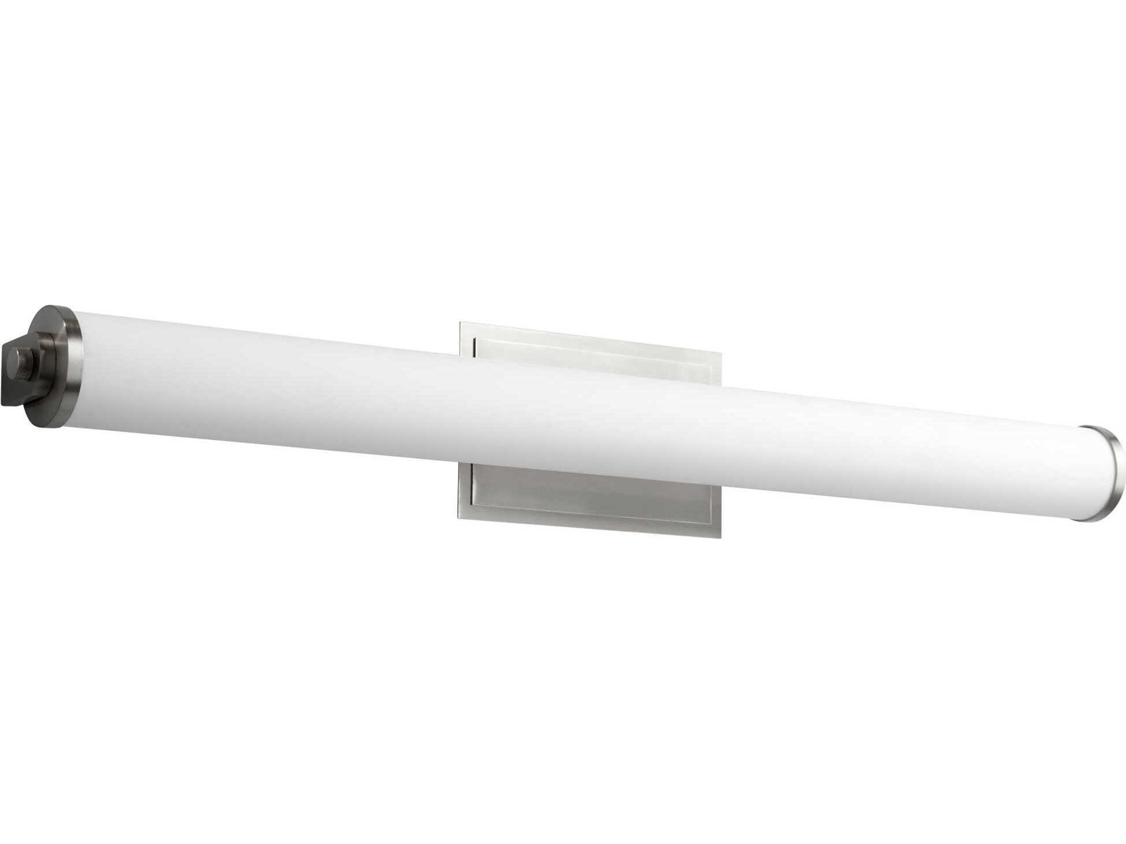 Oxygen by Quorum Tempus 2-Light Satin Nickel Vanity Light