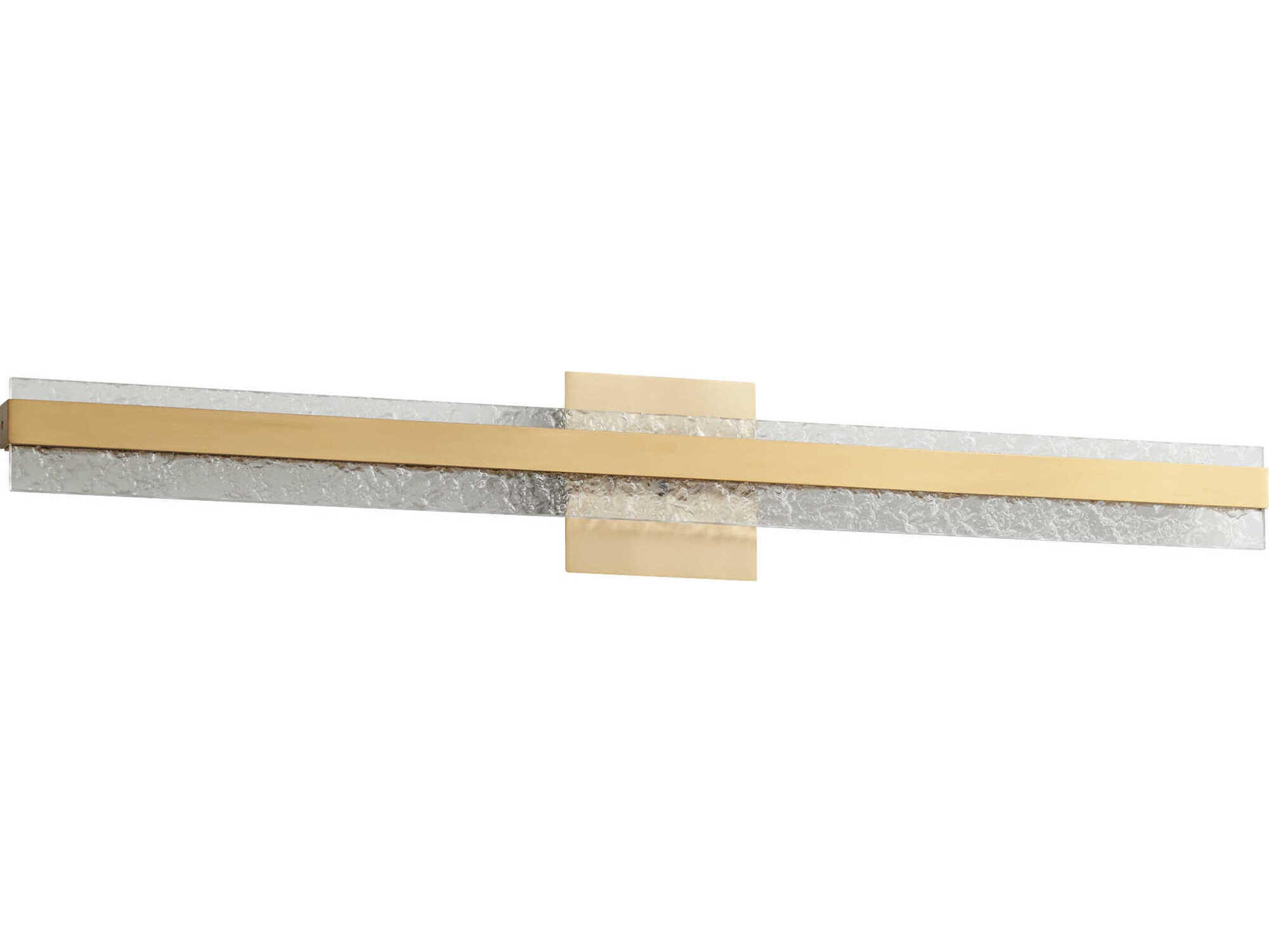 Oxygen by Quorum Antares 1-Light Aged Brass Vanity Light