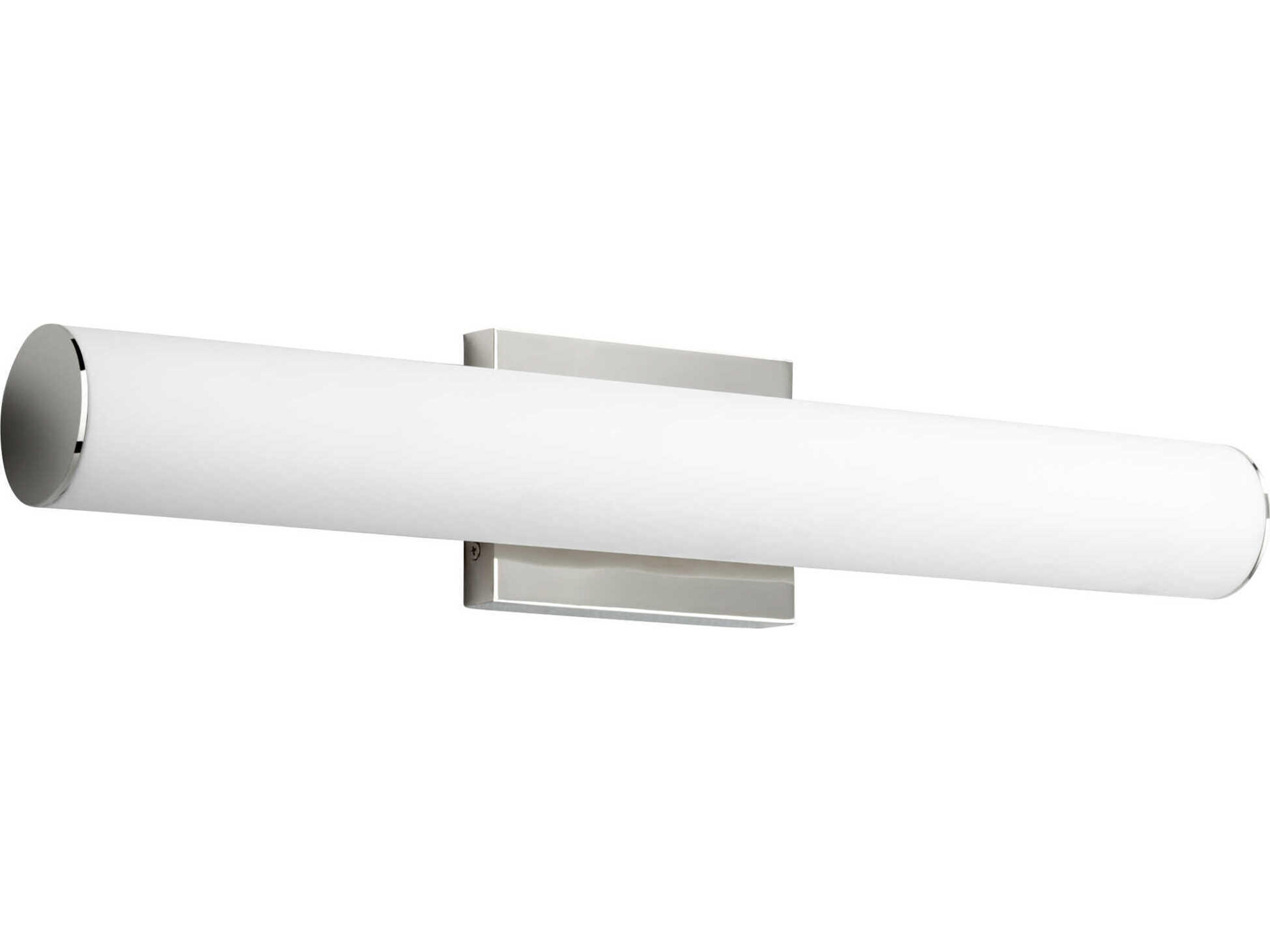 Oxygen by Quorum Fugit 2-Light Polished Nickel Vanity Light
