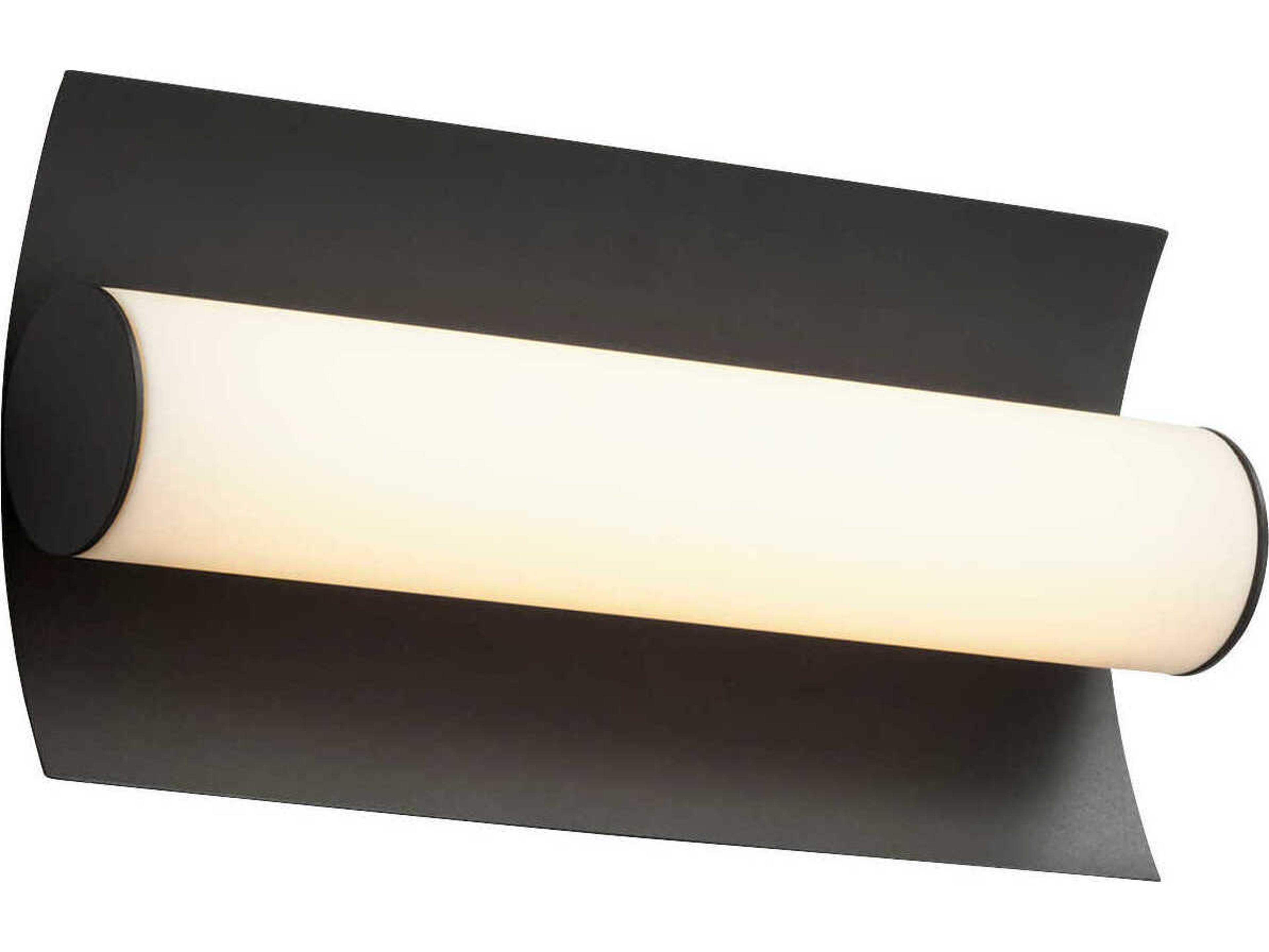 Oxygen by Quorum Wave 1-Light Black Wall Sconce