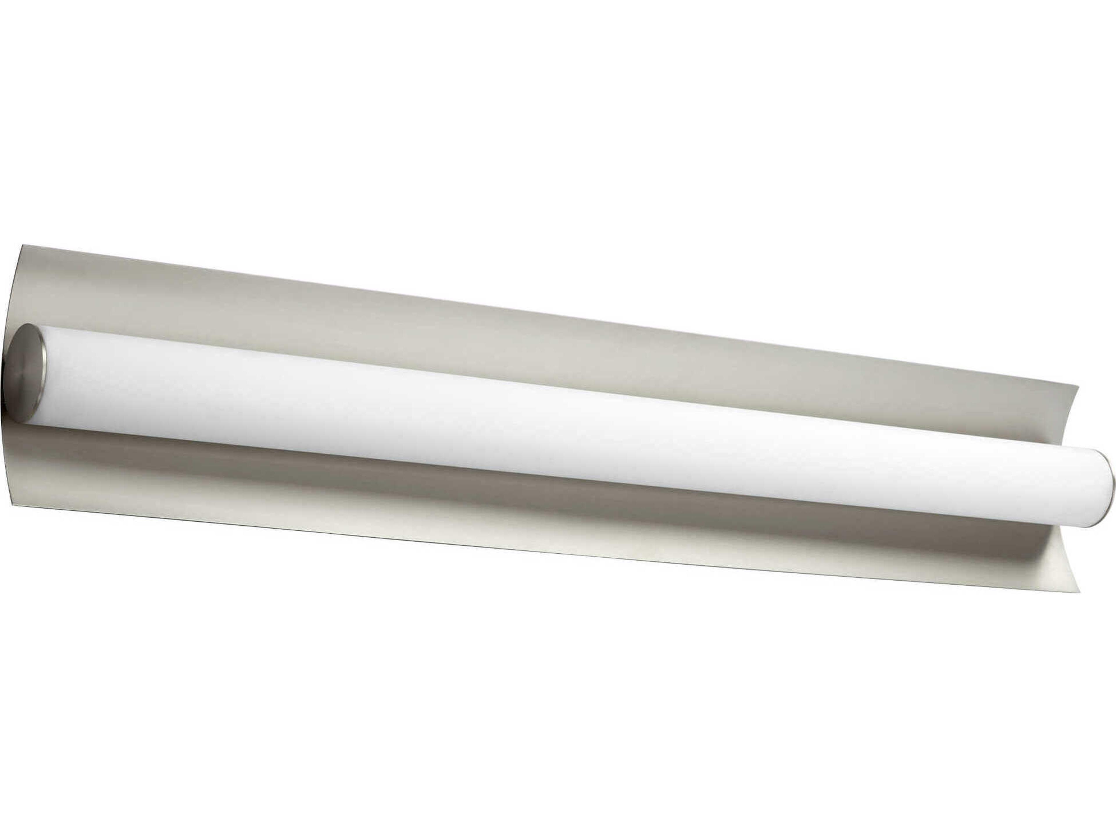 Oxygen by Quorum Wave 2-Light Satin Nickel Vanity Light